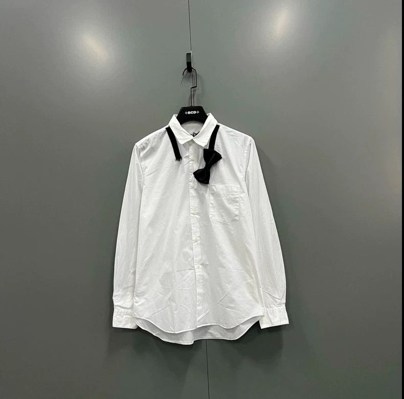 CDG Comme Des Garçons Black Bowtie Shirt-dmc