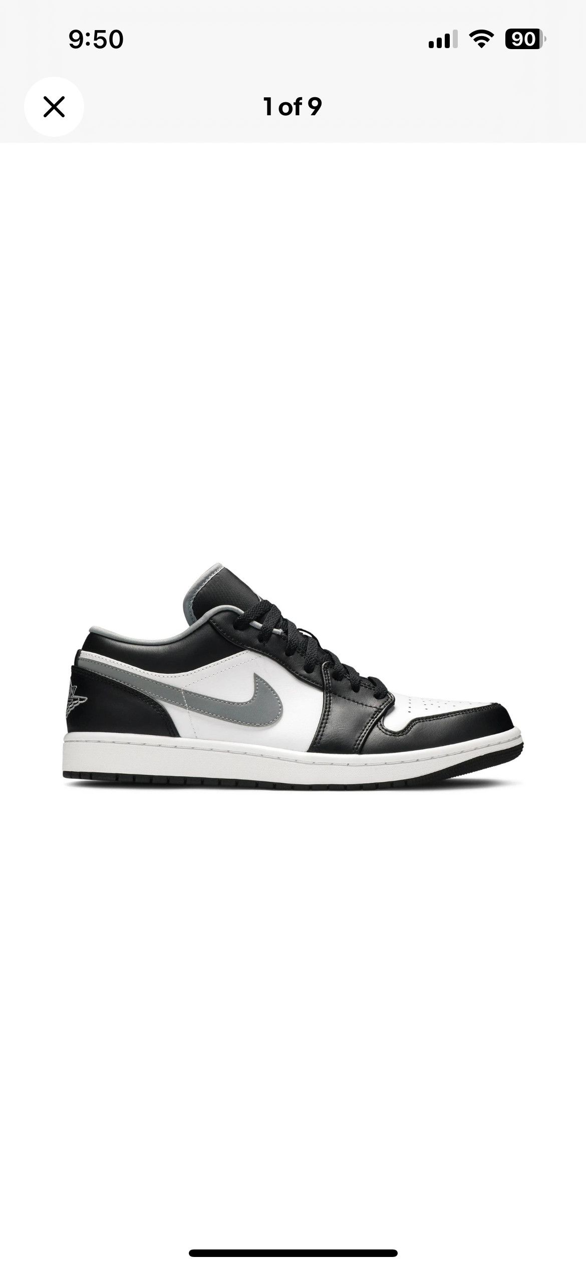 Jordan Brand Air Jordan Air Jordan 1 Low 'Black Medium Grey' 553558-040 Size US 8.5 / EU 41-42 - 11 Thumbnail
