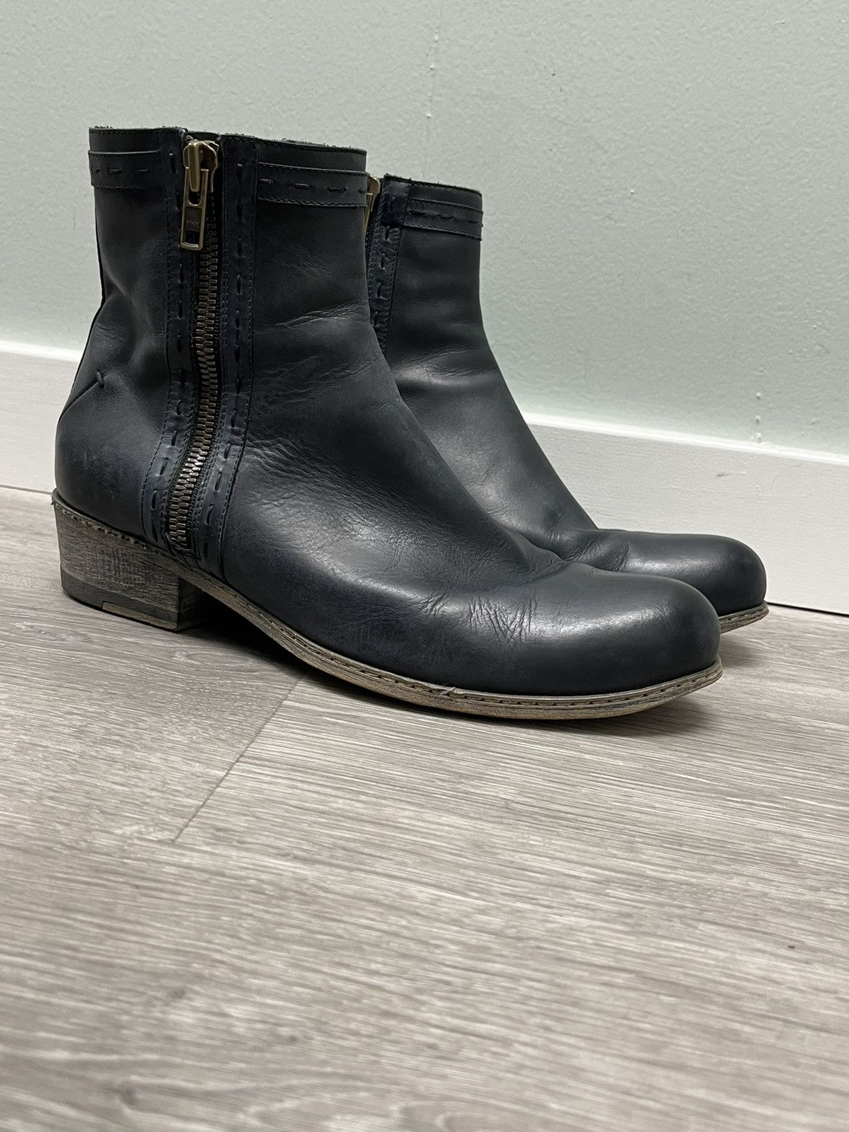 Costume National Double Zip Boot. Size US 8.5 / EU 41-42 - 12 Thumbnail