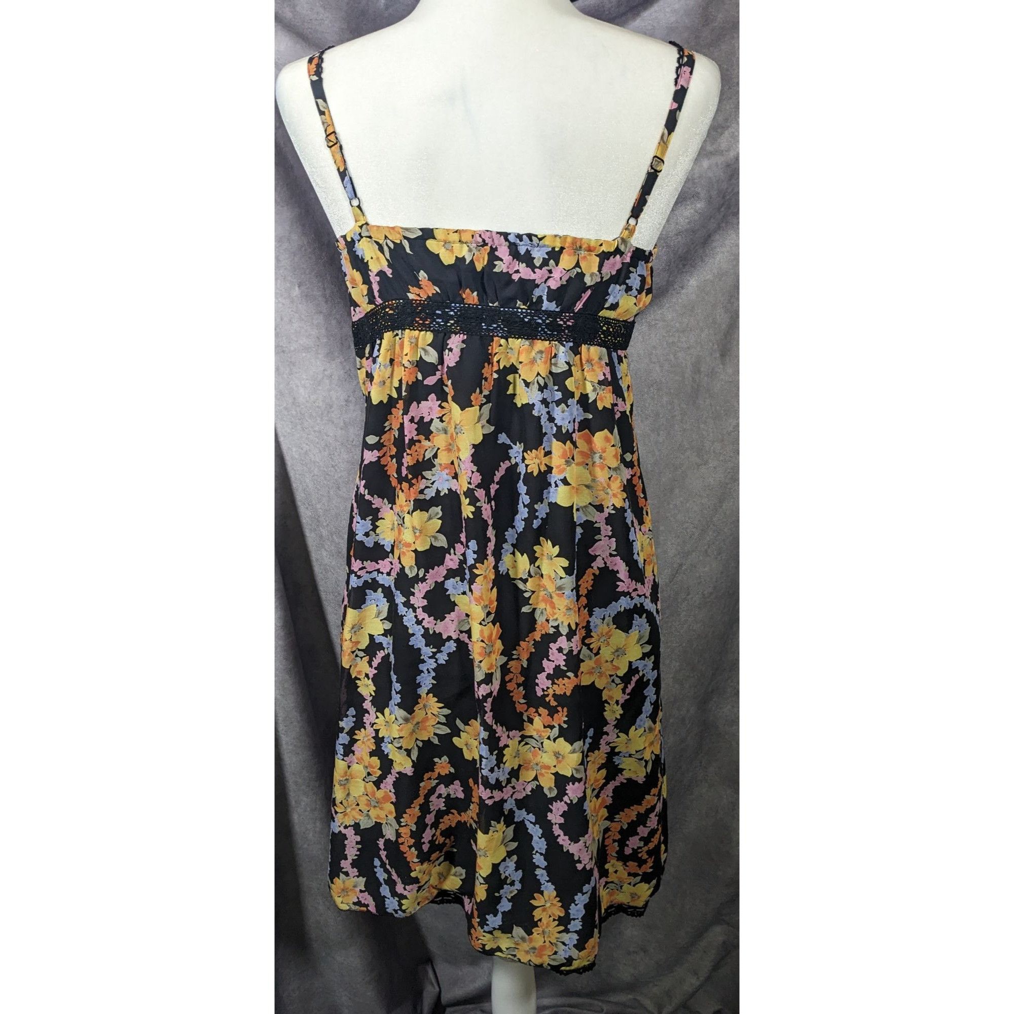 Other VIGNY Japanese Floral Summer Dress With Lace Accents Size 36 Size M / US 6-8 / IT 42-44 - 5 Thumbnail