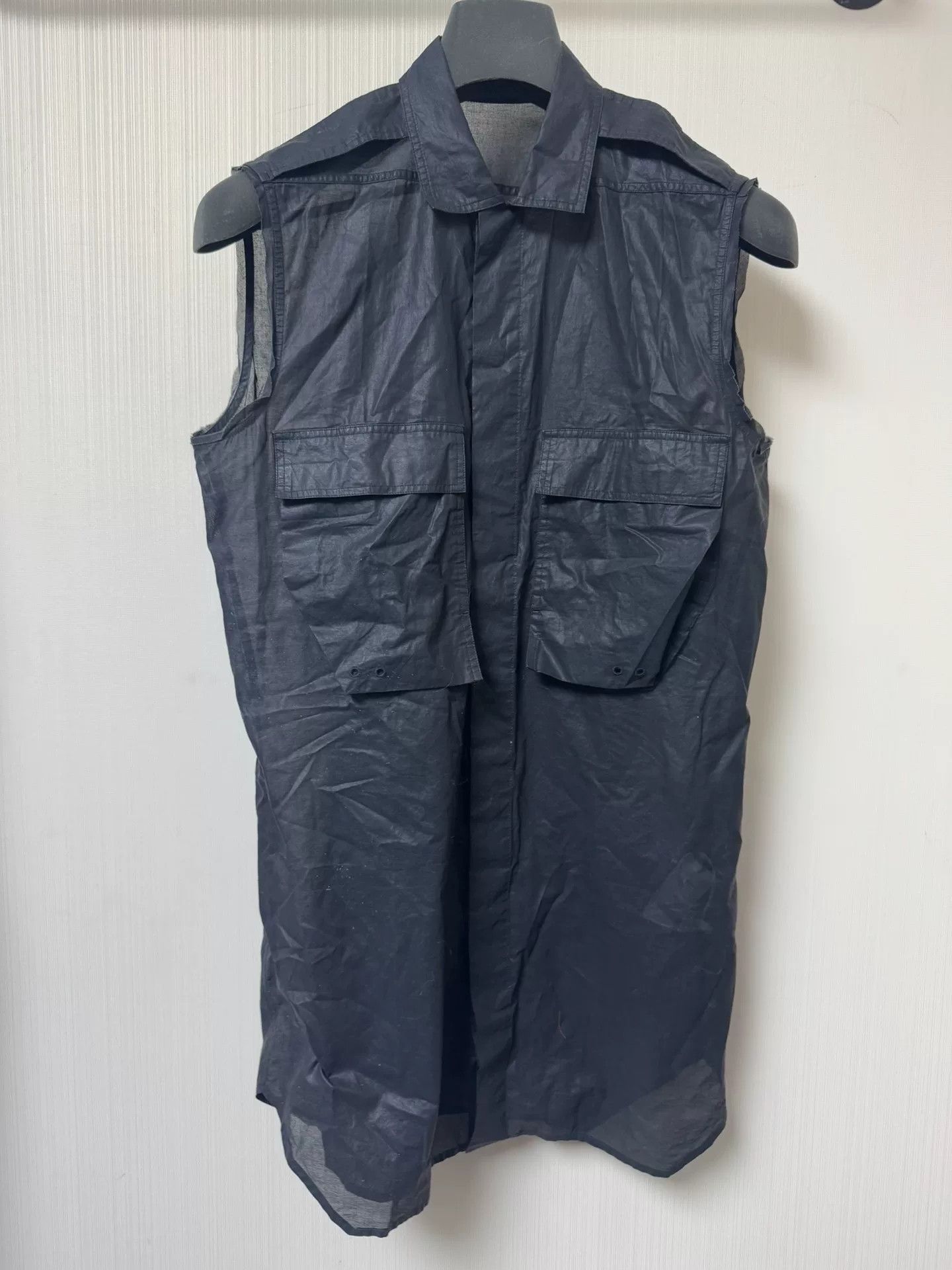 Rick Owens Rick Owens Tulle Cargo Vest Size US L / EU 52-54 / 3 - 1 Thumbnail