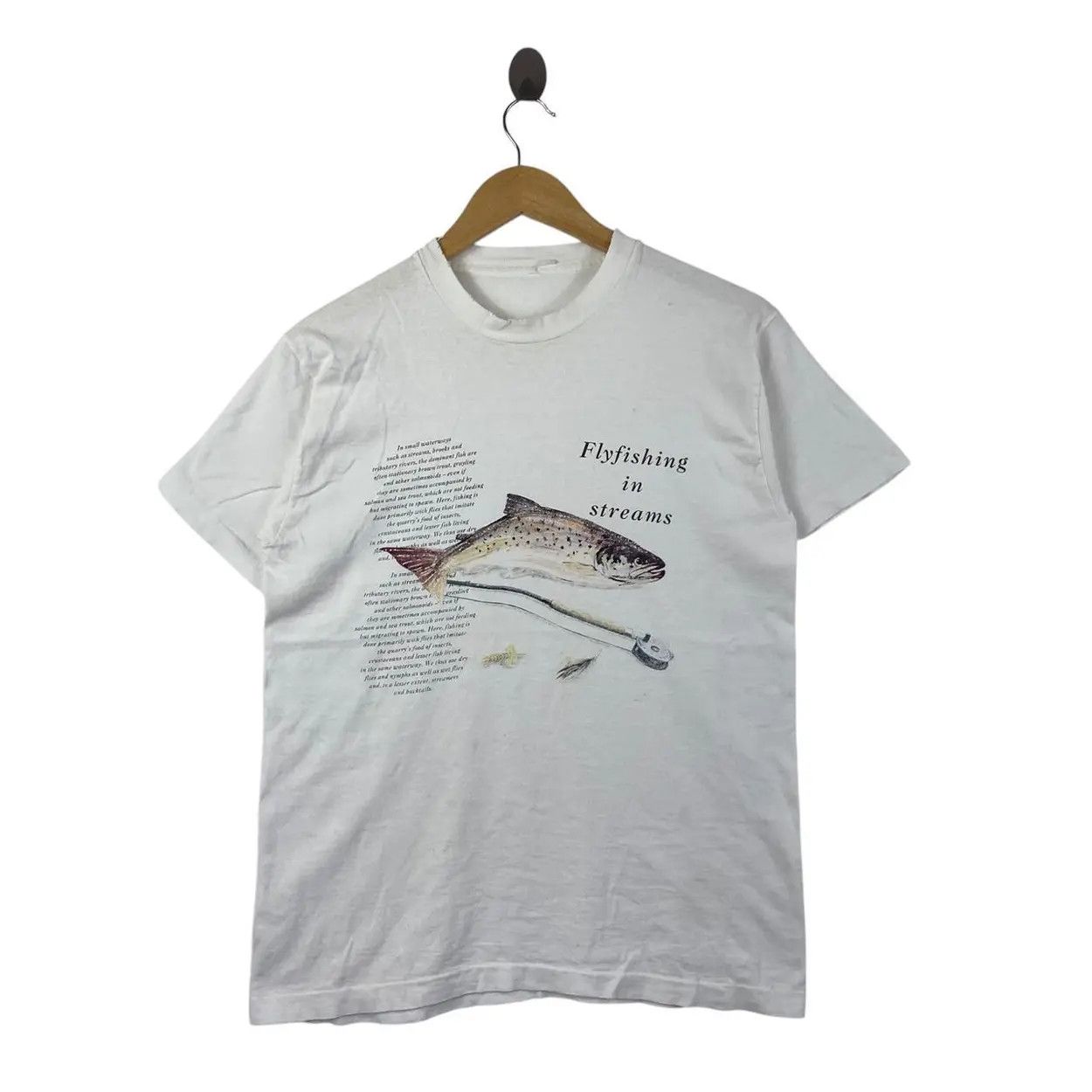 Vintage Vintage BROWN TROUT FISH Tee Shirt Size US S / EU 44-46 / 1 - 1 Thumbnail