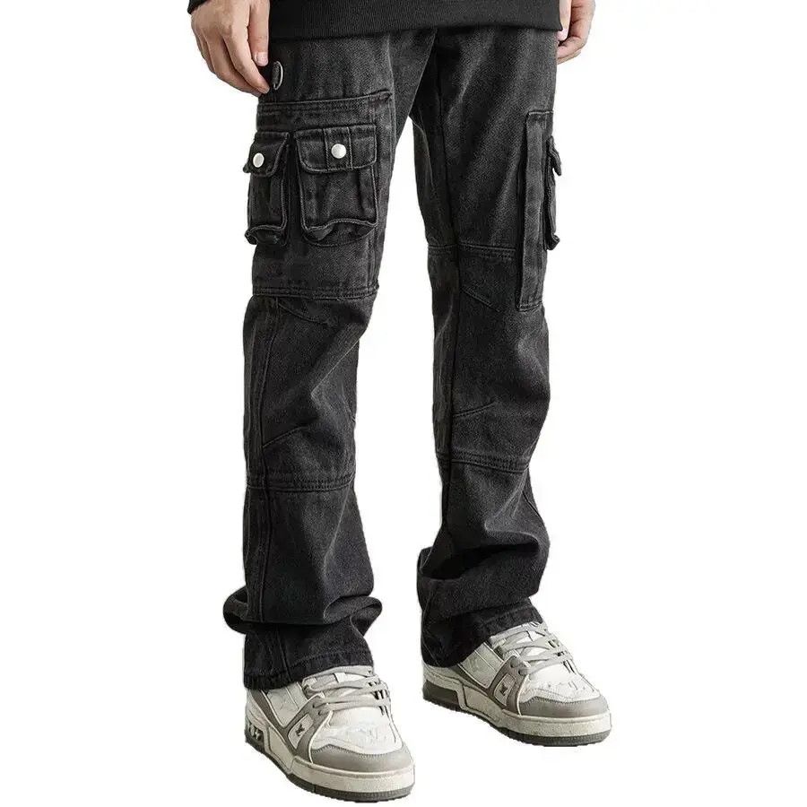 Japanese Brand Retro straight pocket micro flared jeans Size US 32 / EU 48 - 5 Thumbnail