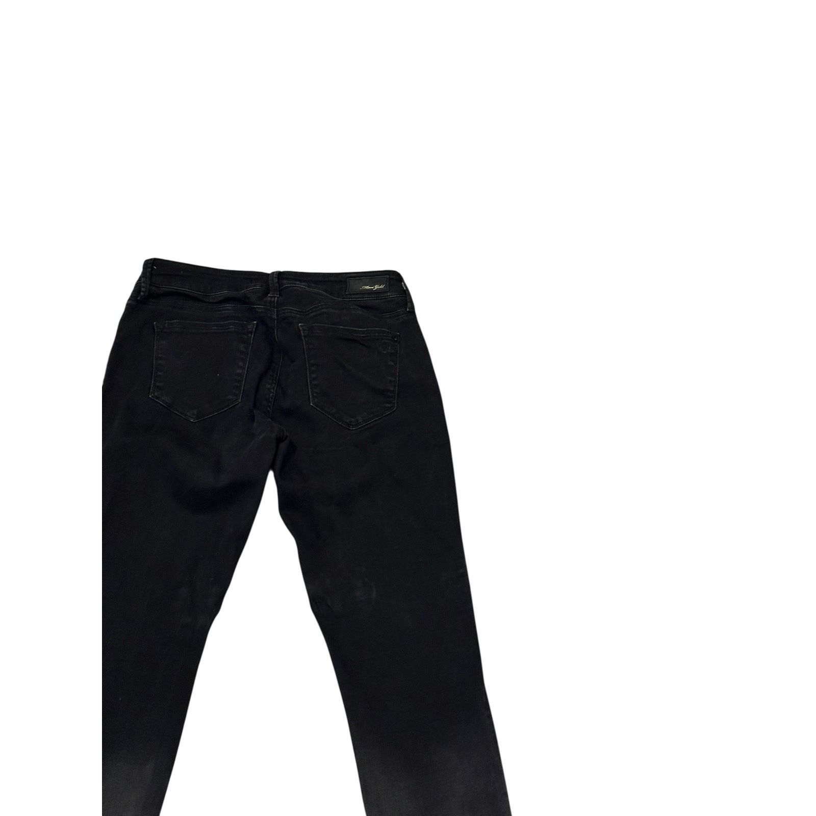 AG Adriano Goldschmied Mavi Gold Adrianna Ankle Black Mid Rise Super Skinny Jeans Size 28" / US 6 / IT 42 - 14 Thumbnail