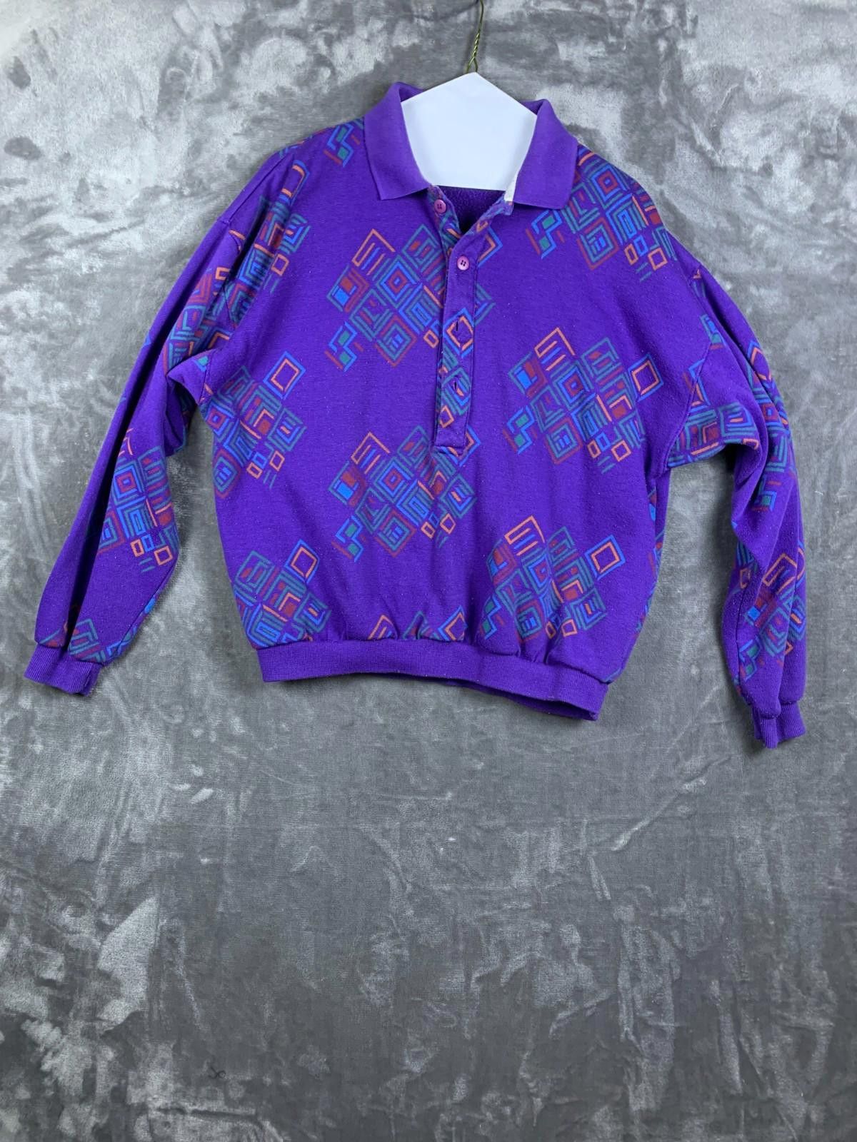 Designer Fizz Ed 101 Pullover Sweatshirt Mens L/XL Collar Printed(266 Size US L / EU 52-54 / 3 - 1 Thumbnail