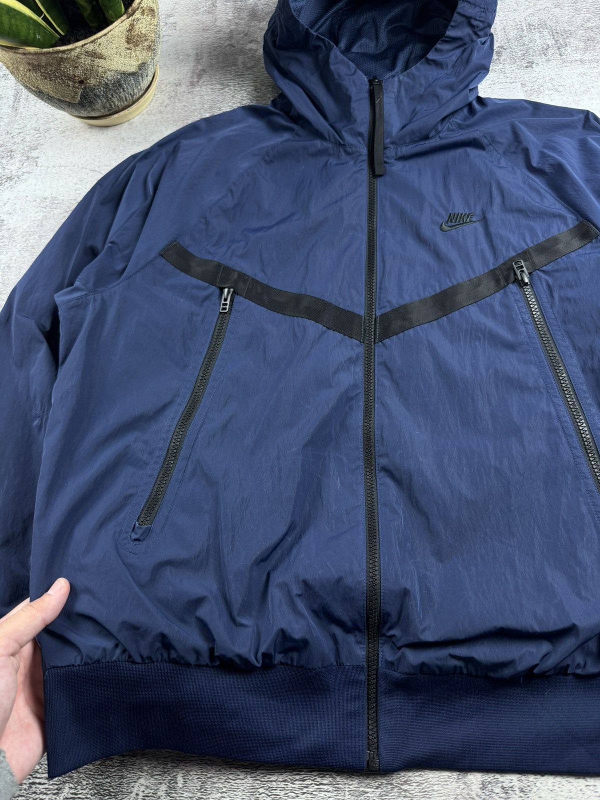 Nike Nike NSW Sportswear Windrunner Blue Men’s Medium Zip Jacket Hoodie Winderbreaker Size US M / EU 48-50 / 2 - 8 Thumbnail