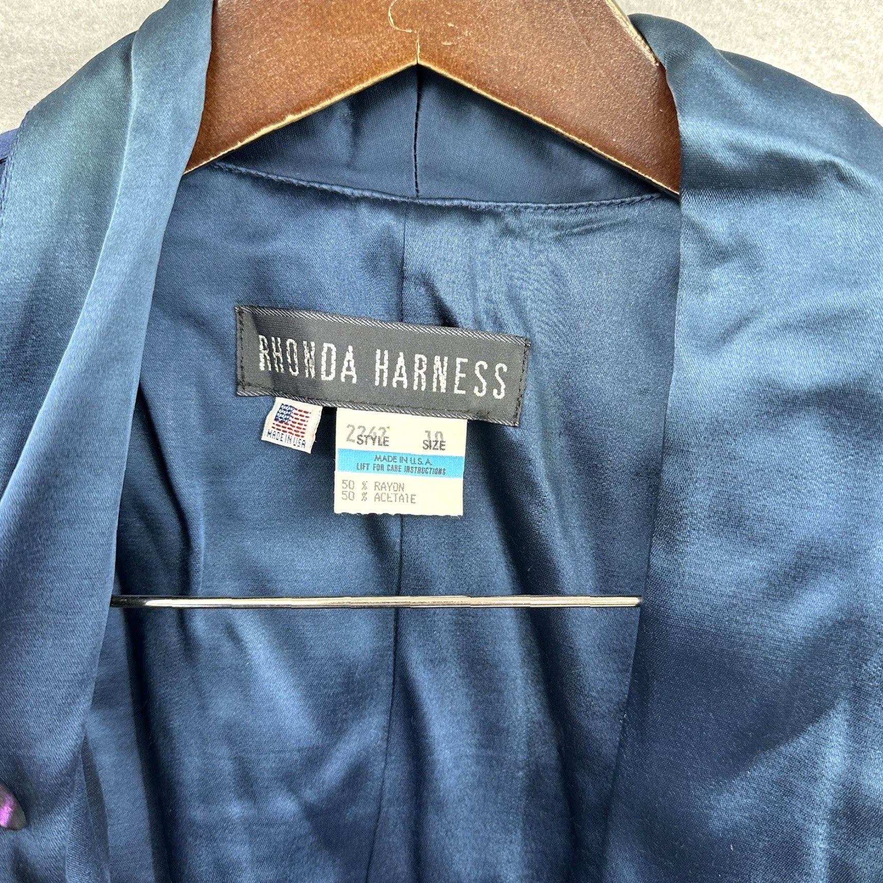 Honda Vintage Rhonda Harness Dress Womens 10 Blue Shirt Dress 1990s Secretary/Geek Vintage 90s Womens Size 10 Blue Shirt Dress Size L / US 10 / IT 46 - 6 Thumbnail