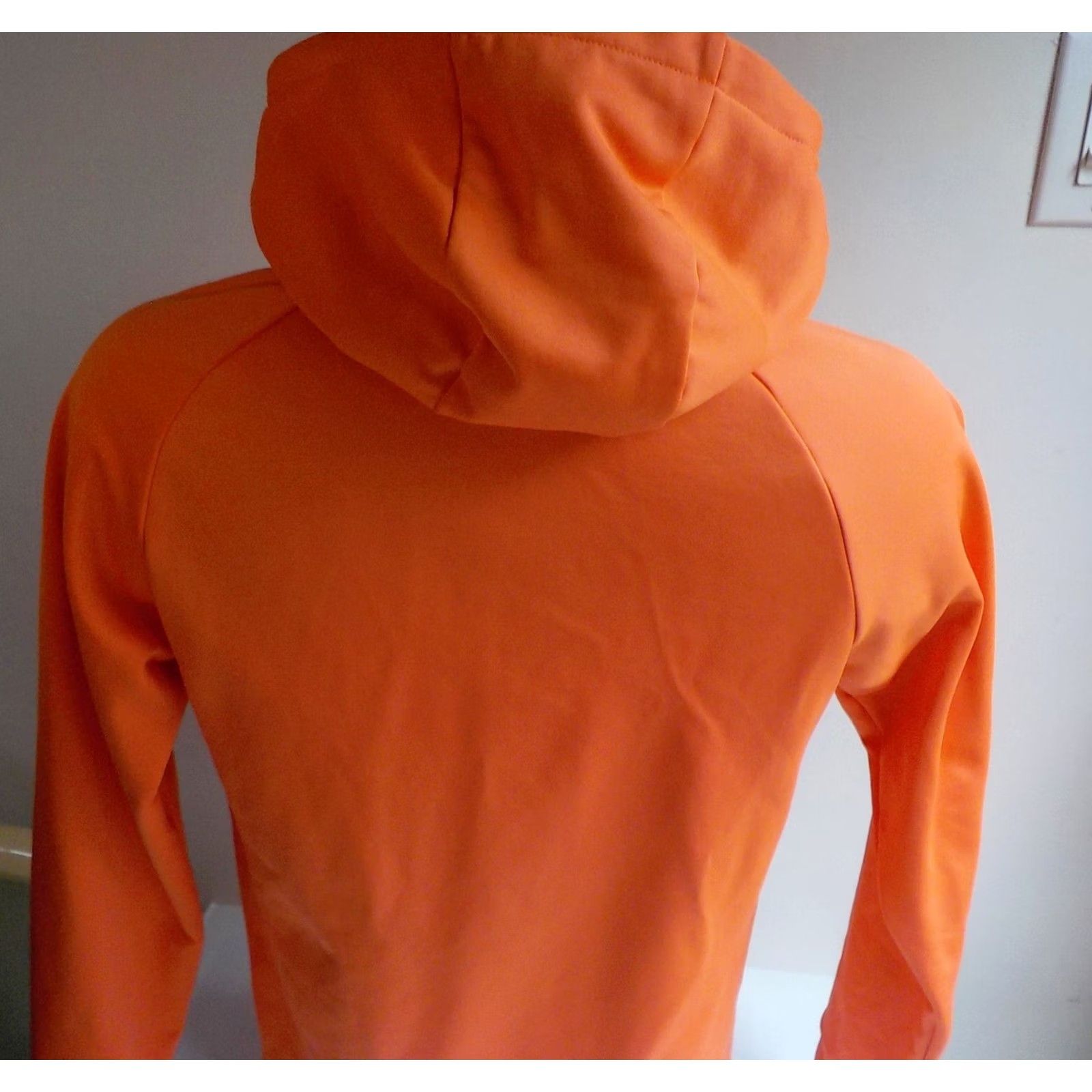 Nike VINTAGE Nike Dri-Fit Hoodie Shirt Womens Orange Kangaroo Pocket Small Size S / US 4 / IT 40 - 5 Thumbnail