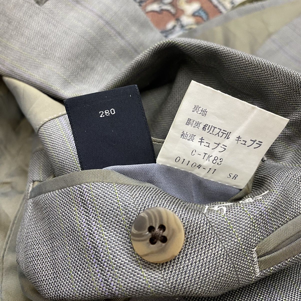 Burberry × Vintage Vintage BURBERRYS London Hickory Stripes Grey Blazer Coat Size US M / EU 48-50 / 2 - 7 Thumbnail