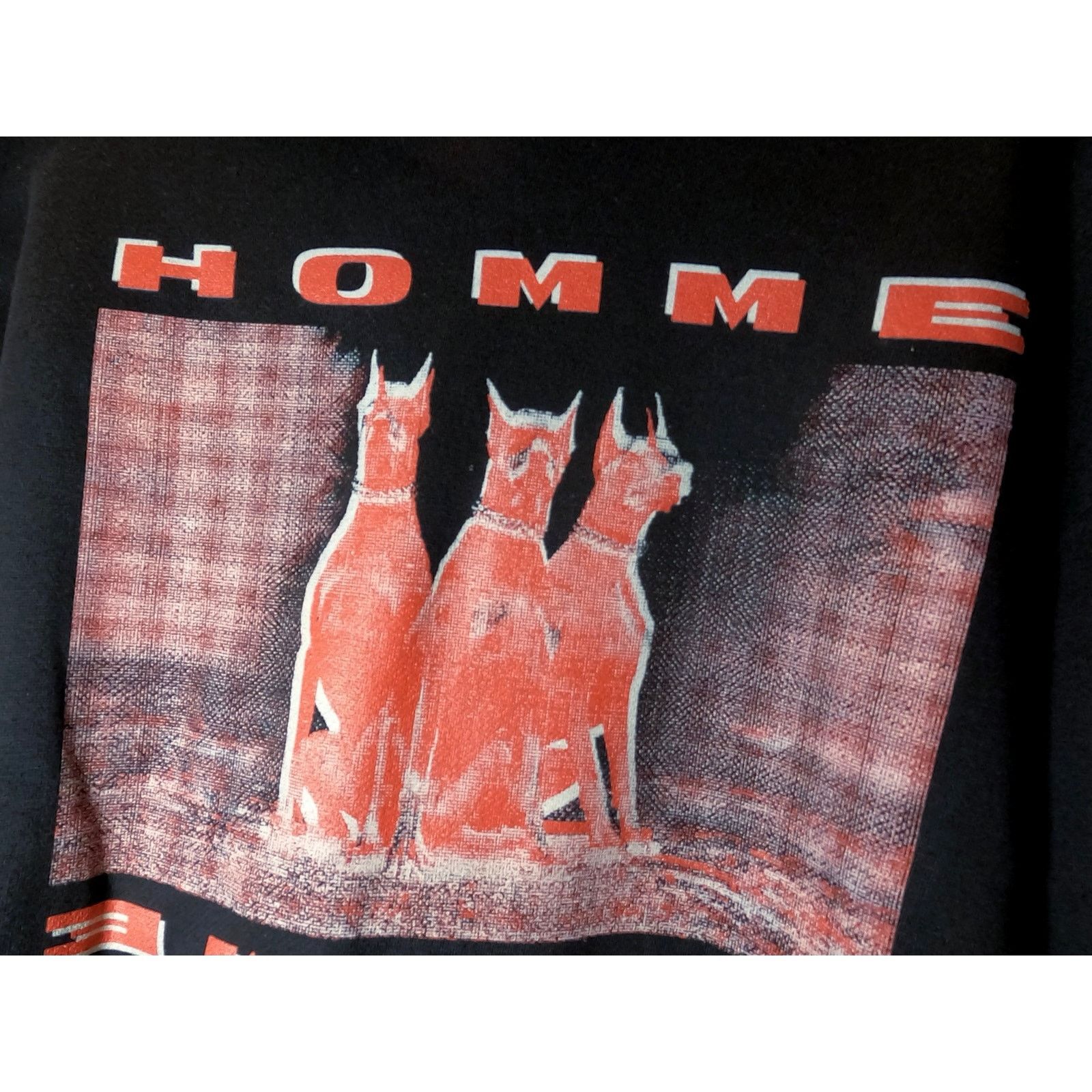 Homme + Femme La •NEW• Homme+Femme LA • Doberman Triplets Black Hoodie • MED Size US M / EU 48-50 / 2 - 8 Thumbnail