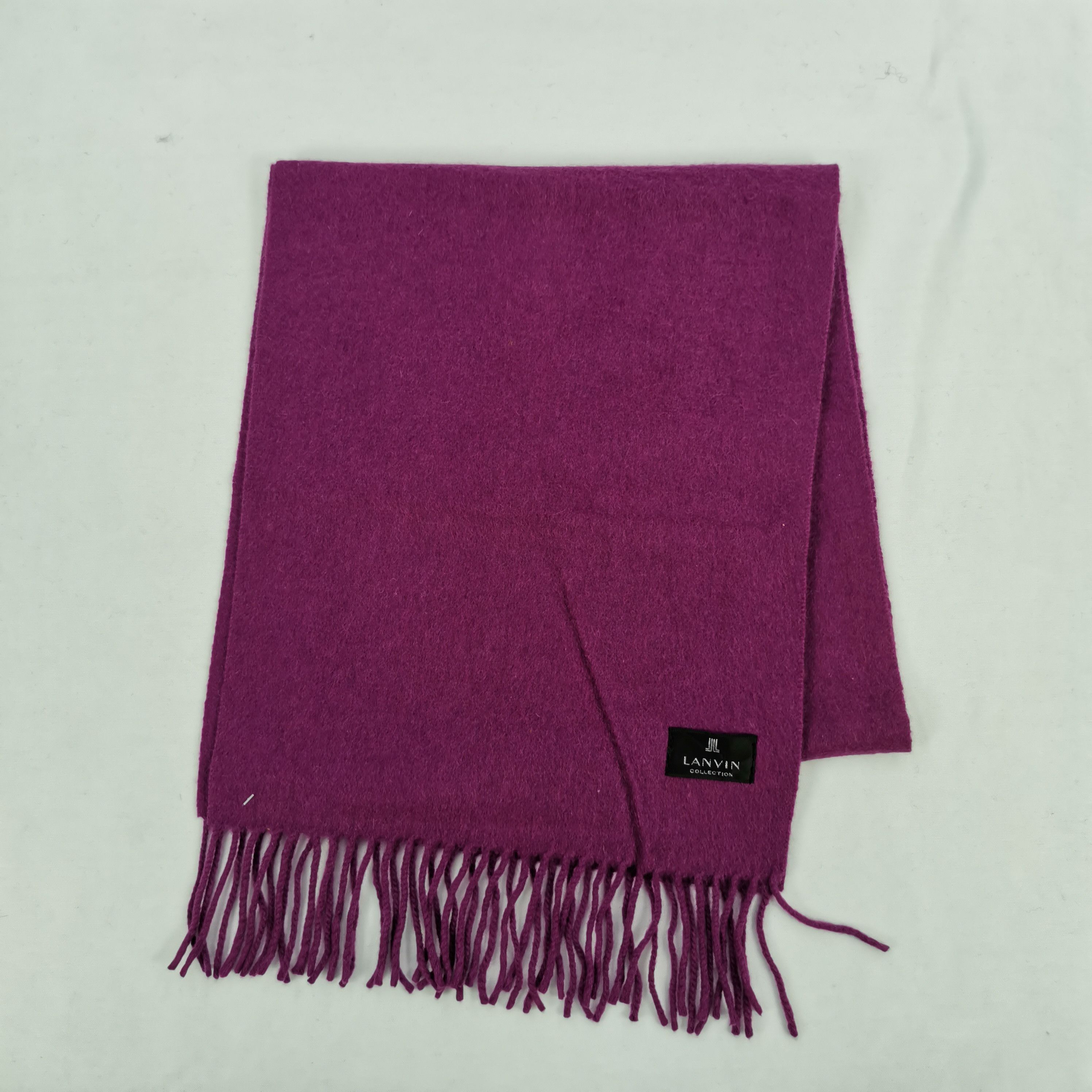 Lanvin Vintage Lanvin Scarf Muffler Wool Cashmere Scarves Size ONE SIZE - 3 Thumbnail