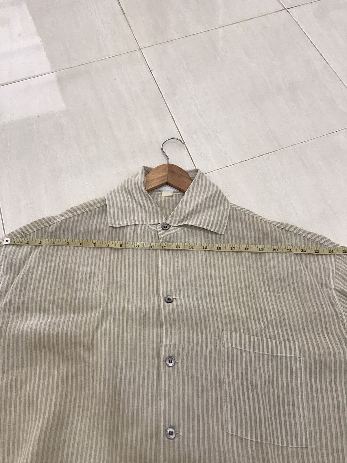 Comme des Garcons Homme 80s Comme des garcons Homme Linen Shirt Size US XXL / EU 58 / 5 - 13 Thumbnail