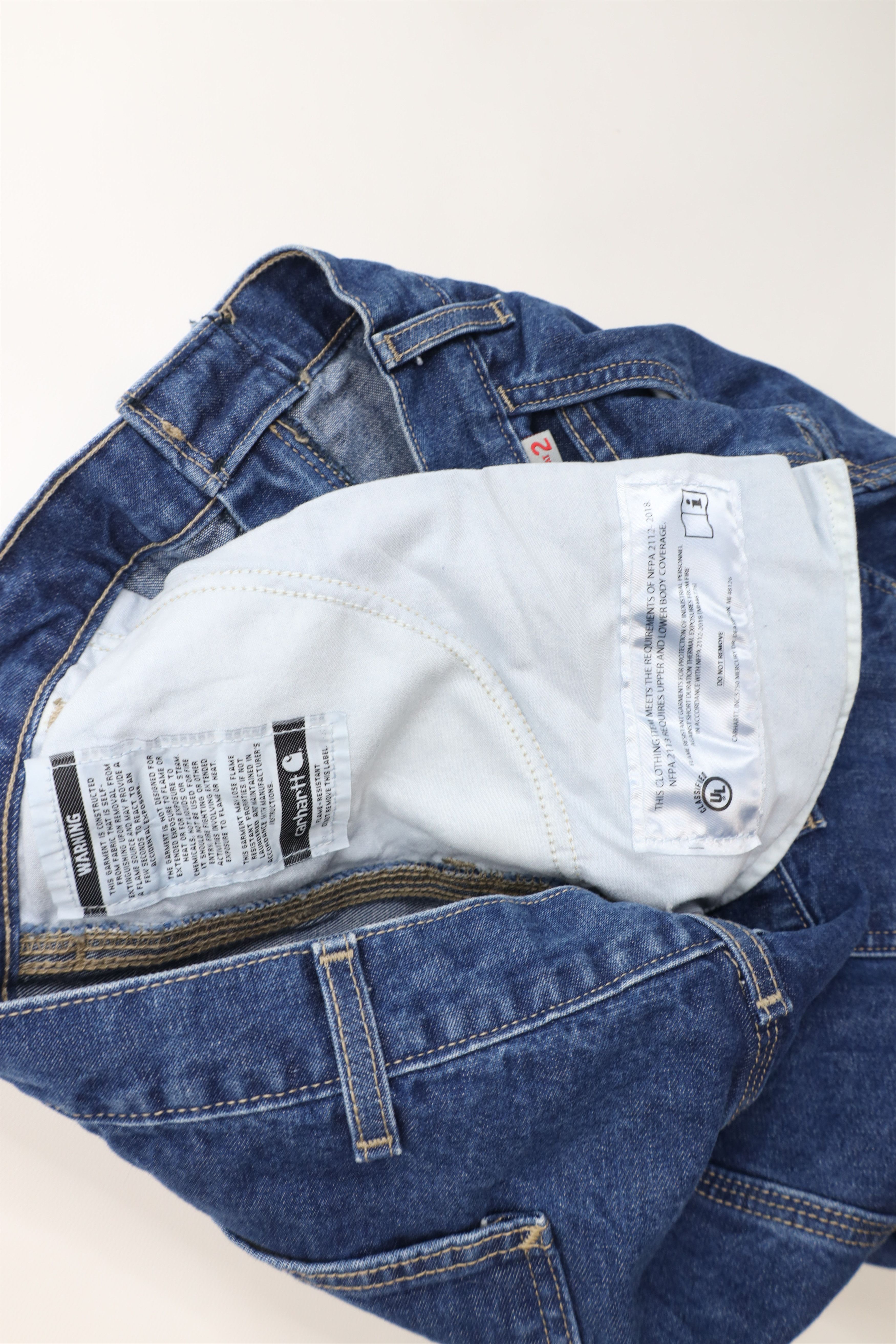 Carhartt Vintage Y2K Carhartt FR Resistant Wide Leg Dungaree Jeans Size 38" / US 16 / IT 52 - 9 Thumbnail
