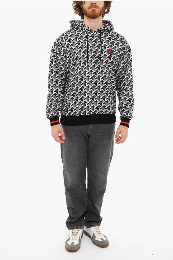 MCM og1mm0724 Embroidered Printed Cotton Hoodie in Multicolor Size US L / EU 52-54 / 3 - 4 Thumbnail