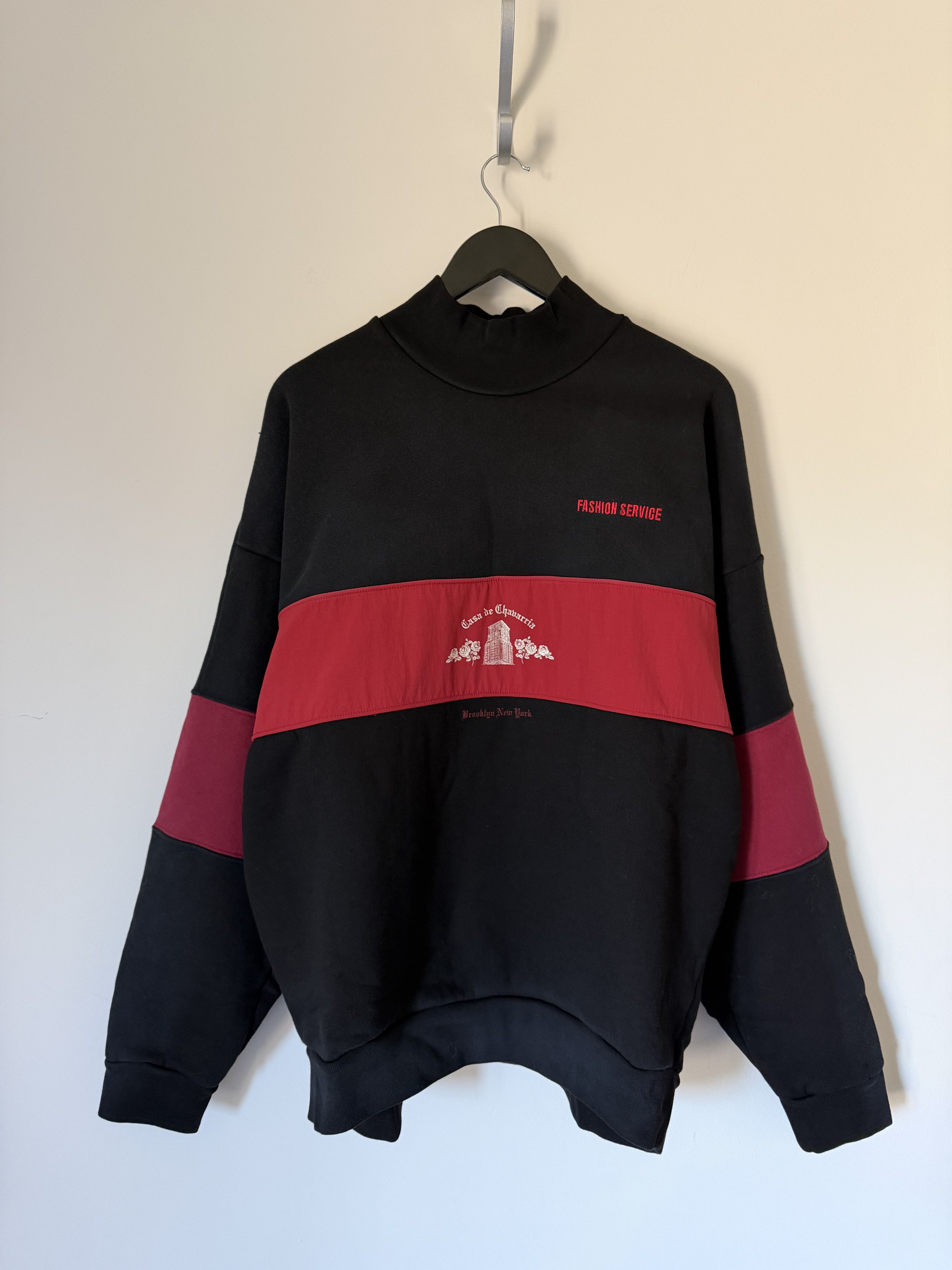 Willy Chavarria Willy Chavarria Gilroy Crewneck Sweatshirt in Black Size US M / EU 48-50 / 2 - 1 Thumbnail