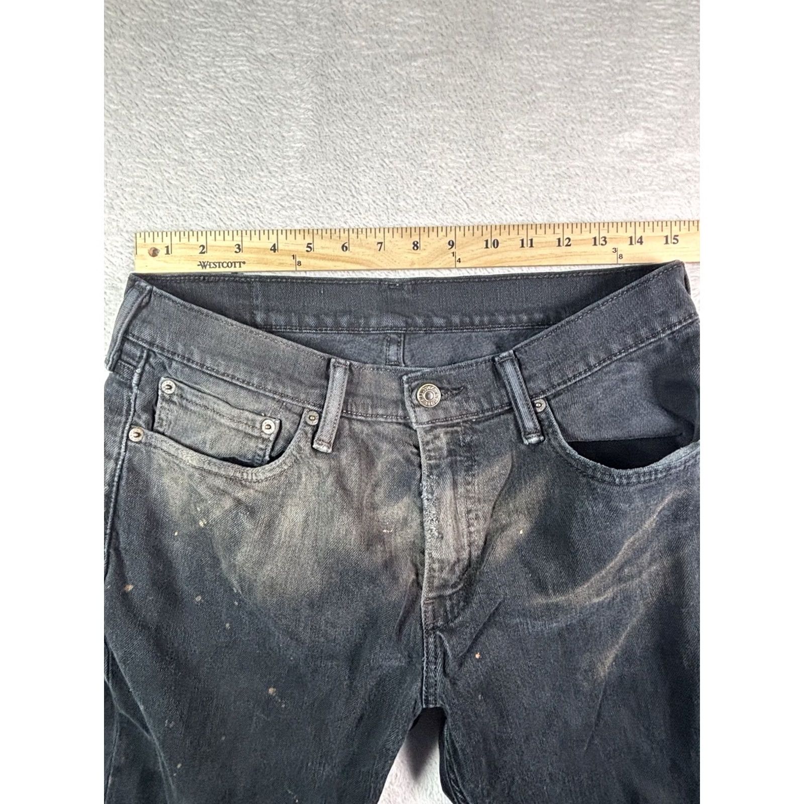 Levi's VINTAGE Levi's 511 Jeans Mens Regular 32x32 Black Wash Distressed Denim 32 in Inseam Mens Clothing Jeans Size US 32 / EU 48 - 7 Thumbnail