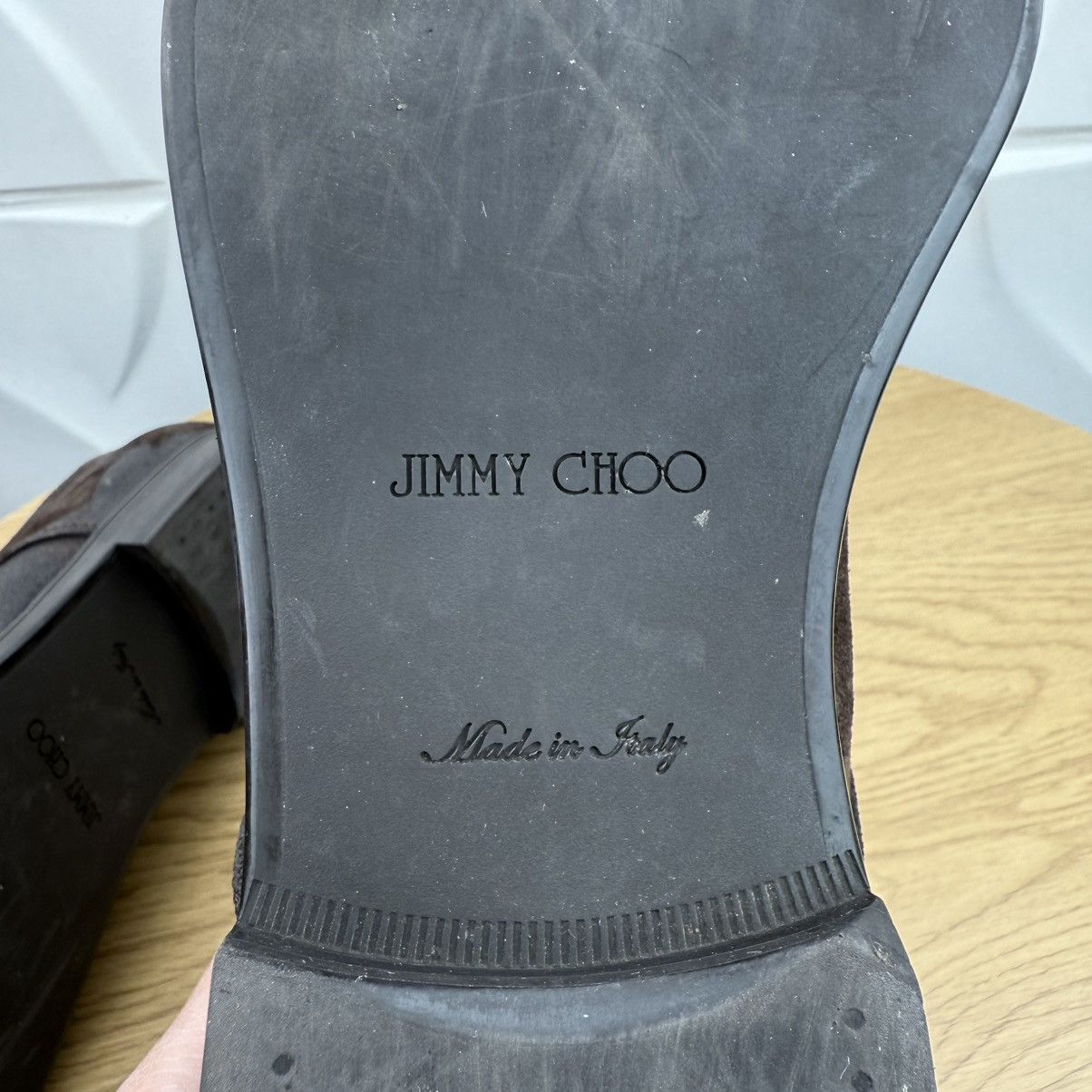 Jimmy Choo JIMMY CHOO Derby Suede Shoes Lace Up Dark Brown Men’s Size US 11 / EU 44 - 12 Thumbnail