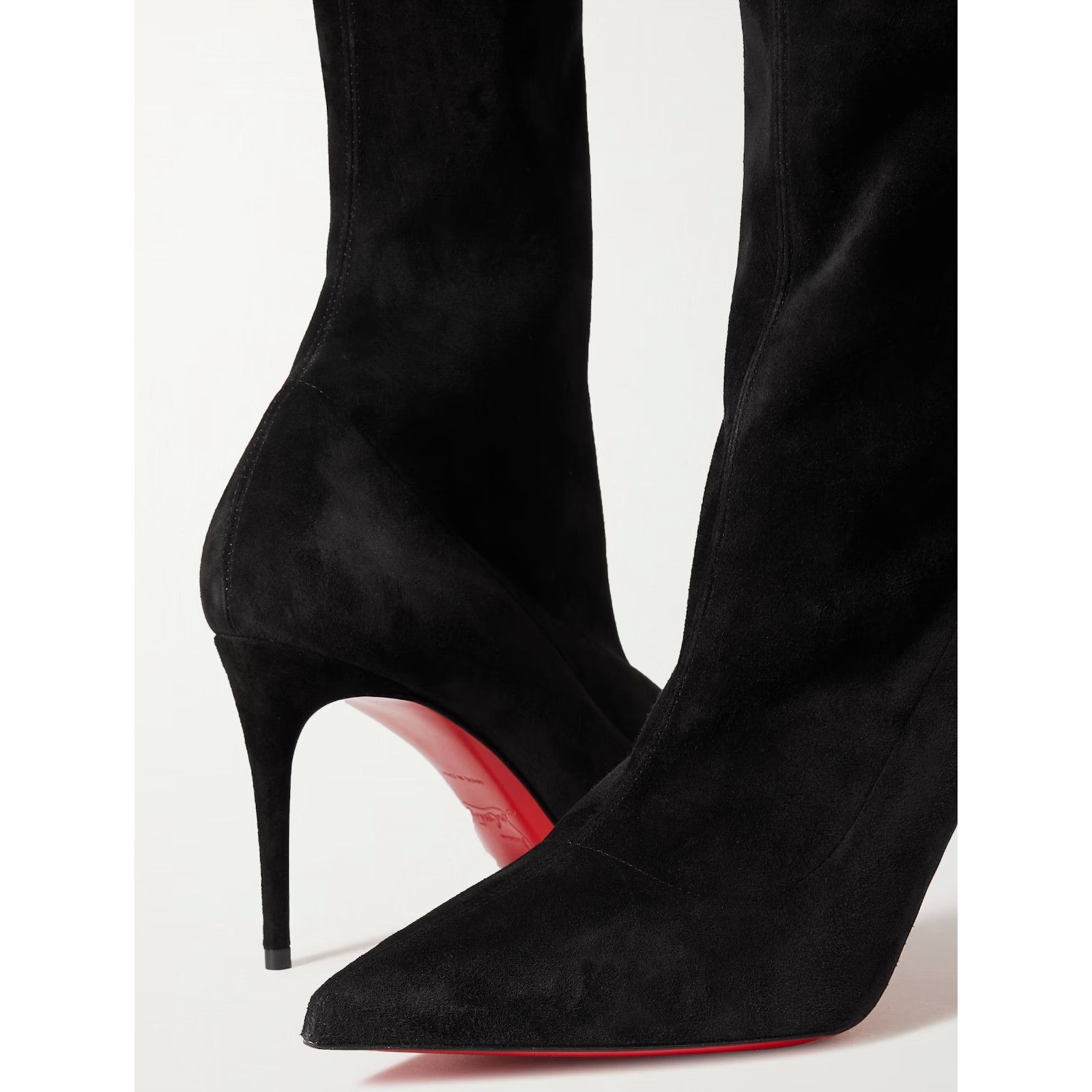 Christian Louboutin Christian Louboutin Kate Botta Alta 85 Black Suede OTK Knee Size US 8.5 / IT 38.5 - 8 Thumbnail