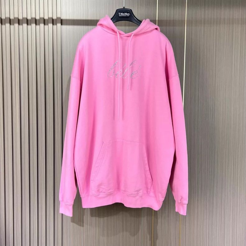 Balenciaga Balenciaga Rhinestone Letter Hoodie Size L / US 10 / IT 46 - 1 Thumbnail