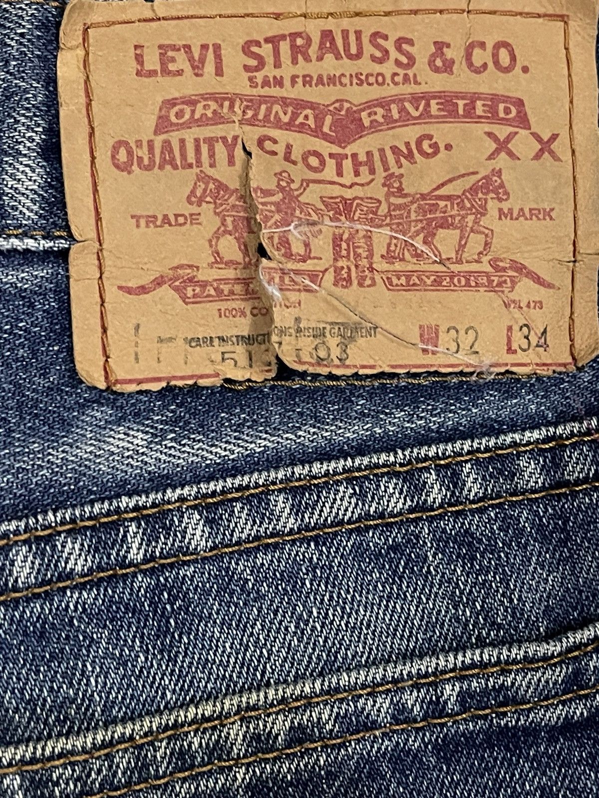 Levi's Vintage 90s Levis Japan Blue Wash Style Bootcut Jeans Size US 32 / EU 48 - 7 Thumbnail