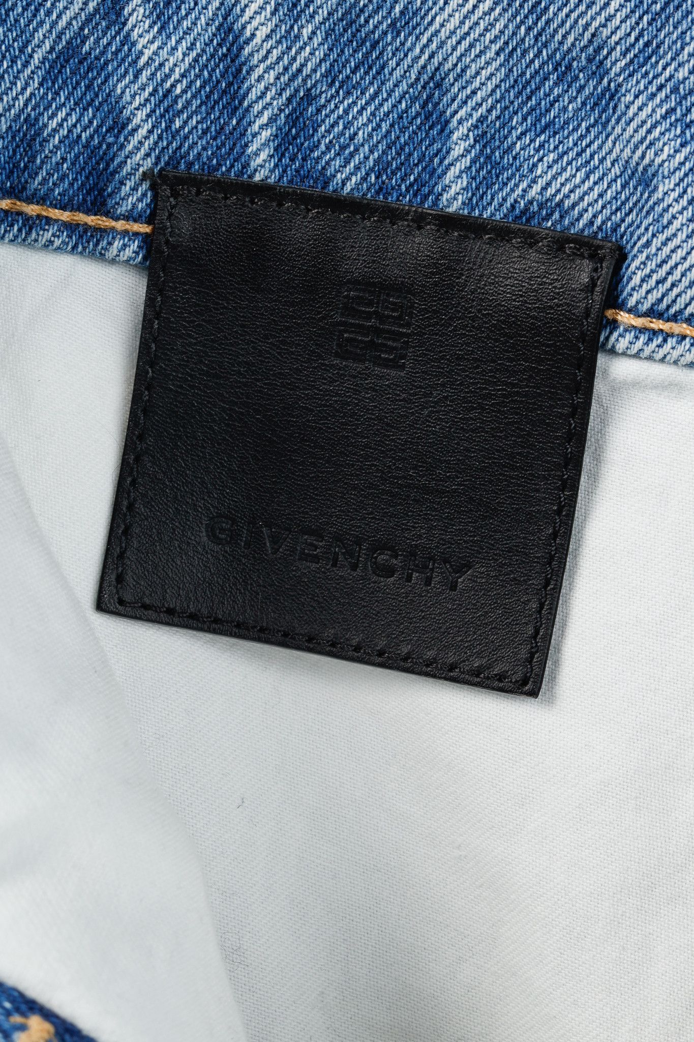 Givenchy Givenchy AW/22 Runway Light Blue Destroyed Paneled Jeans Size 29" - 10 Thumbnail