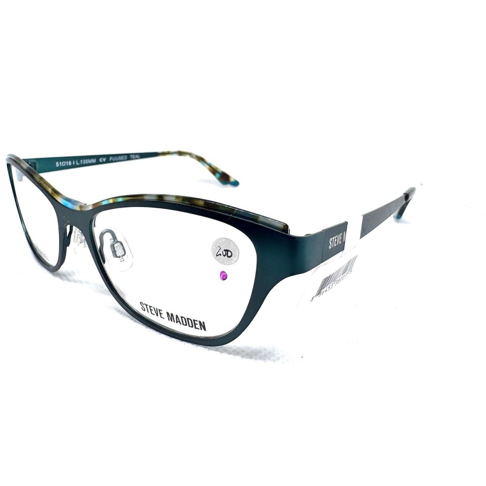 Steve Madden STEVE MADDEN FUUSED METALLIC TEAL EYEGLASSES 51-16 Size ONE SIZE - 3 Thumbnail