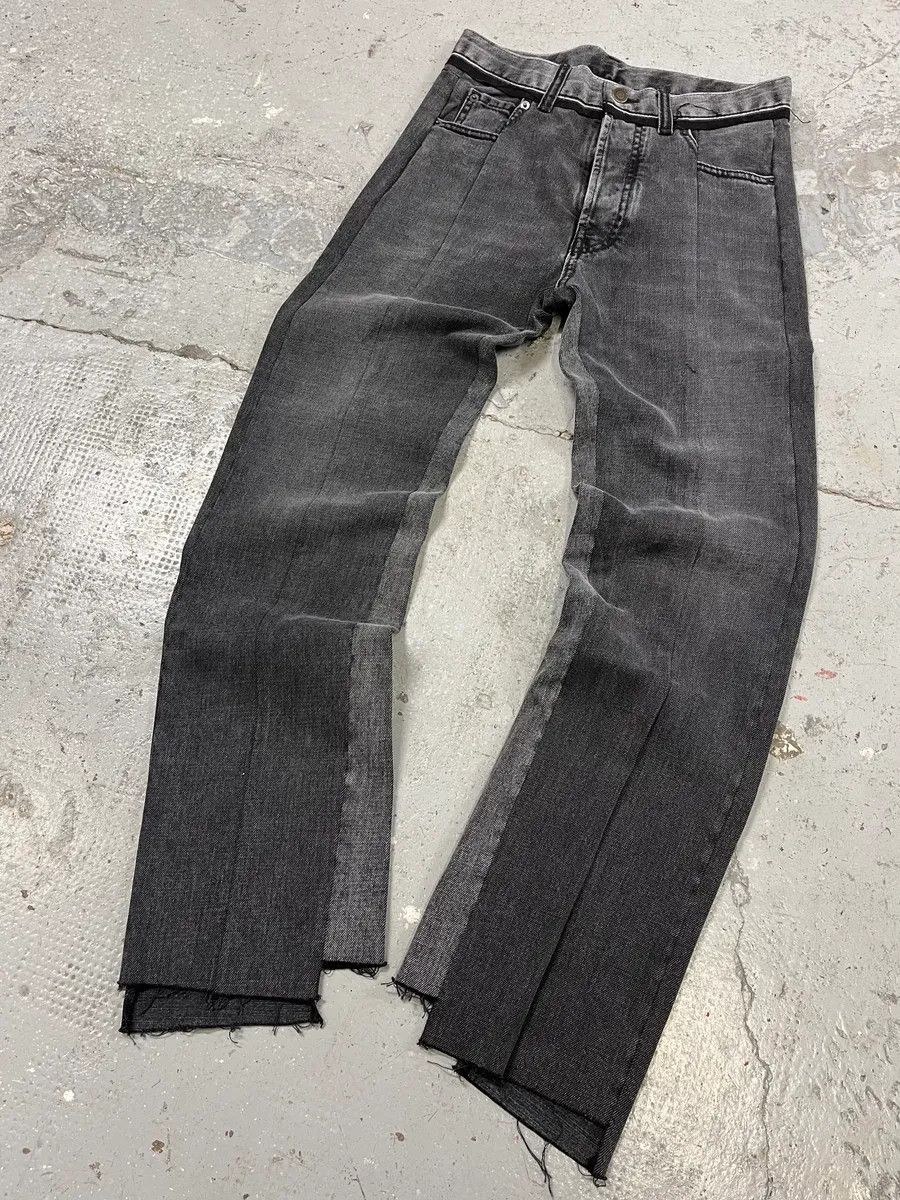 Maison Margiela × Vintage SS2021 Maison Margiela Black Destructured Denim Jeans Size US 30 / EU 46 - 4 Thumbnail