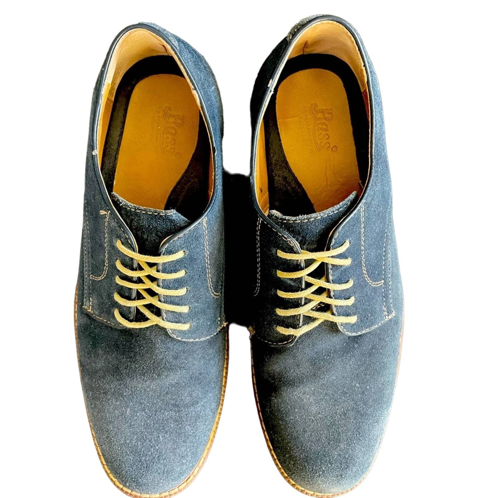 G.H. Bass & Co. GH BASS navy suede men’s dress oxford shoes size 12 Size US 12 / EU 45 - 1 Thumbnail