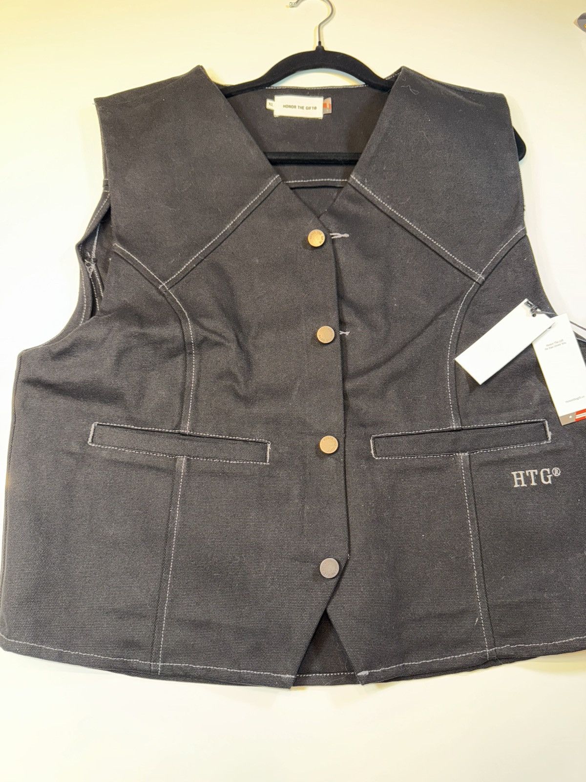 Honor the Gift Honor the Gift ‘Russell Westbrook’ Black Denim Vest Size US XL / EU 56 / 4 - 1 Thumbnail