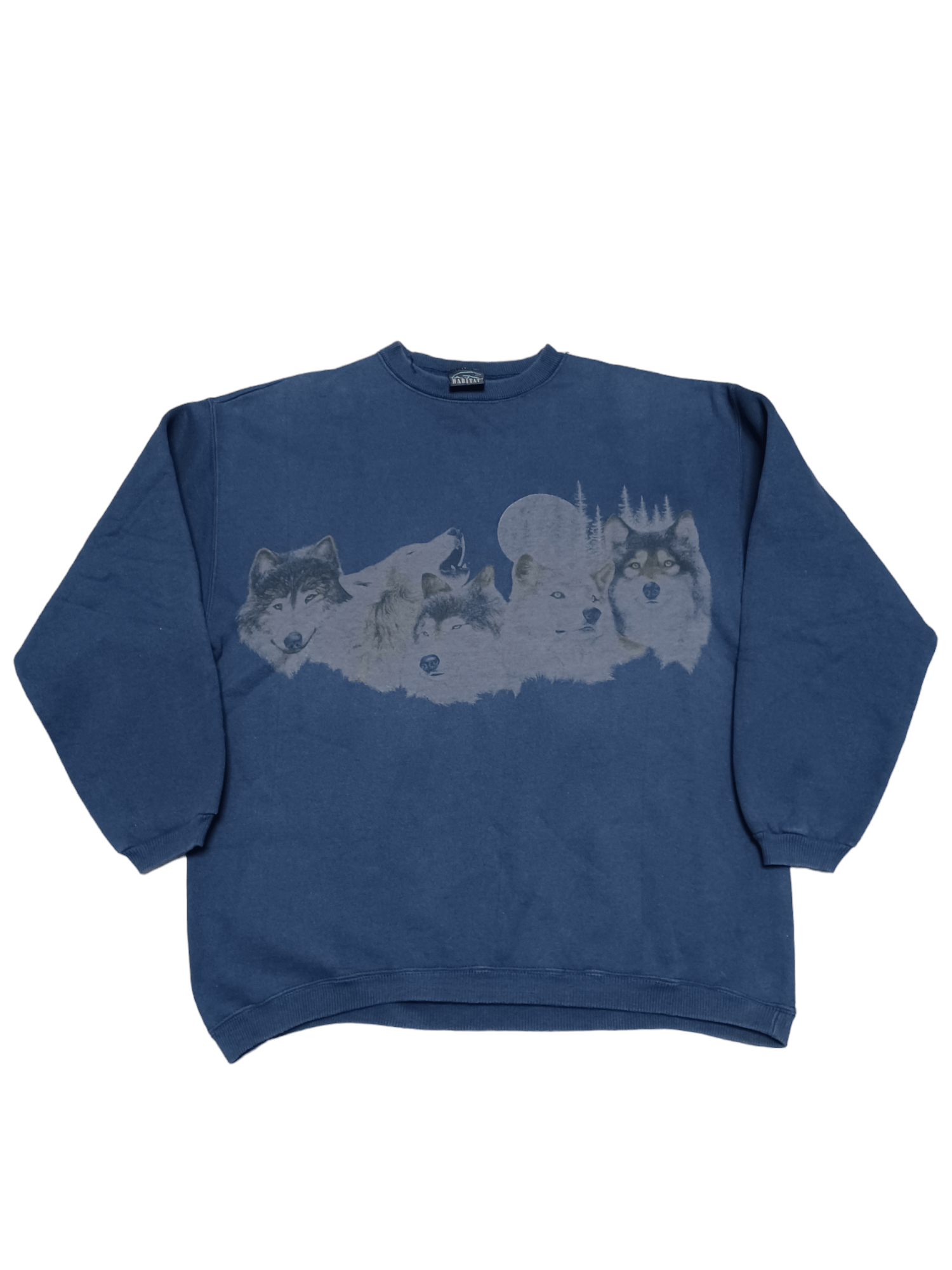 Habitat 90S WOLVES VNTG WOLF MADE IN USA OVERSIZE HABITAT SWEARSHIRT Size US L / EU 52-54 / 3 - 2 Thumbnail