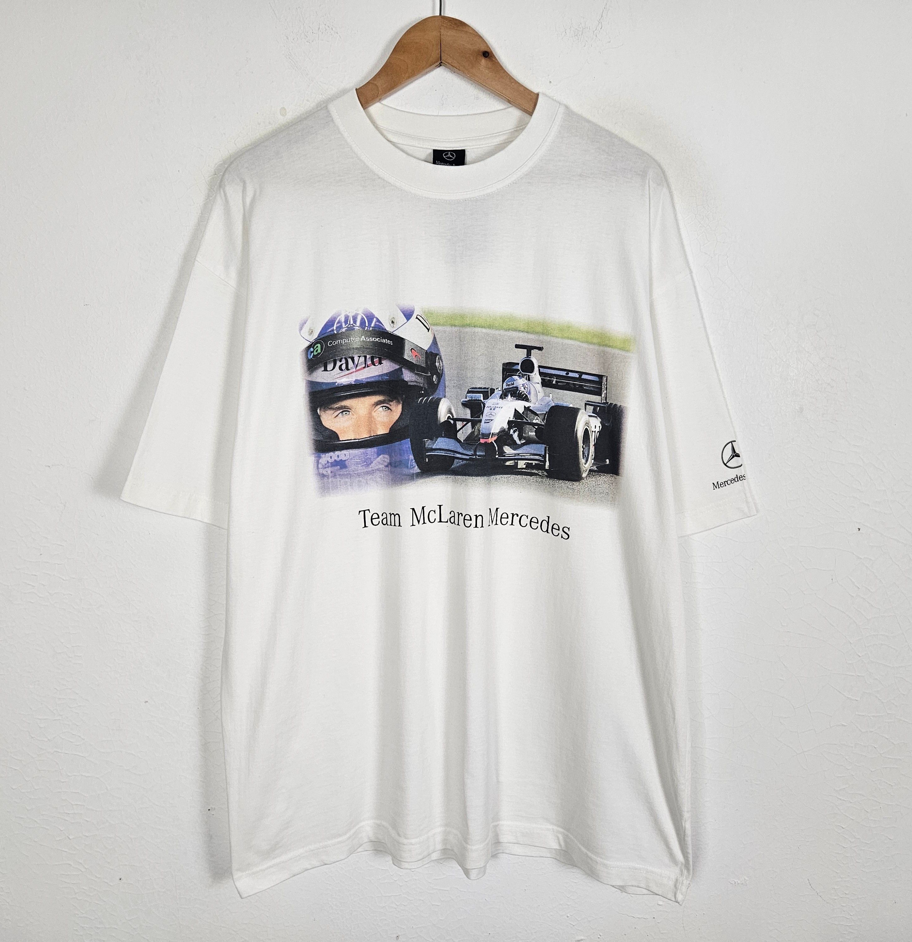 Mercedes-Benz × Vintage Vintage Mercedes Benz Team McLaren David Coulthard shirt Size US XL / EU 56 / 4 - 2 Thumbnail