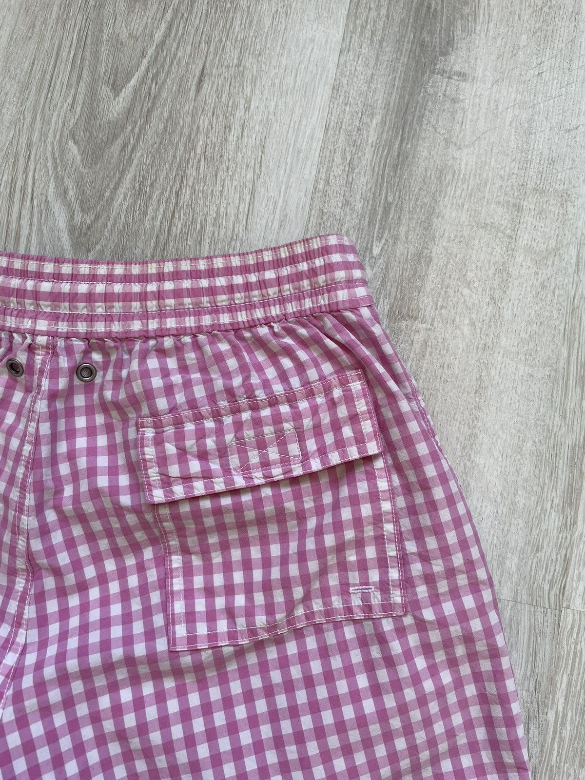 Polo Ralph Lauren × Ralph Lauren × Vintage Vintage Polo Ralph Lauren Swimwear Short Pink White Size US 30 / EU 46 - 9 Thumbnail