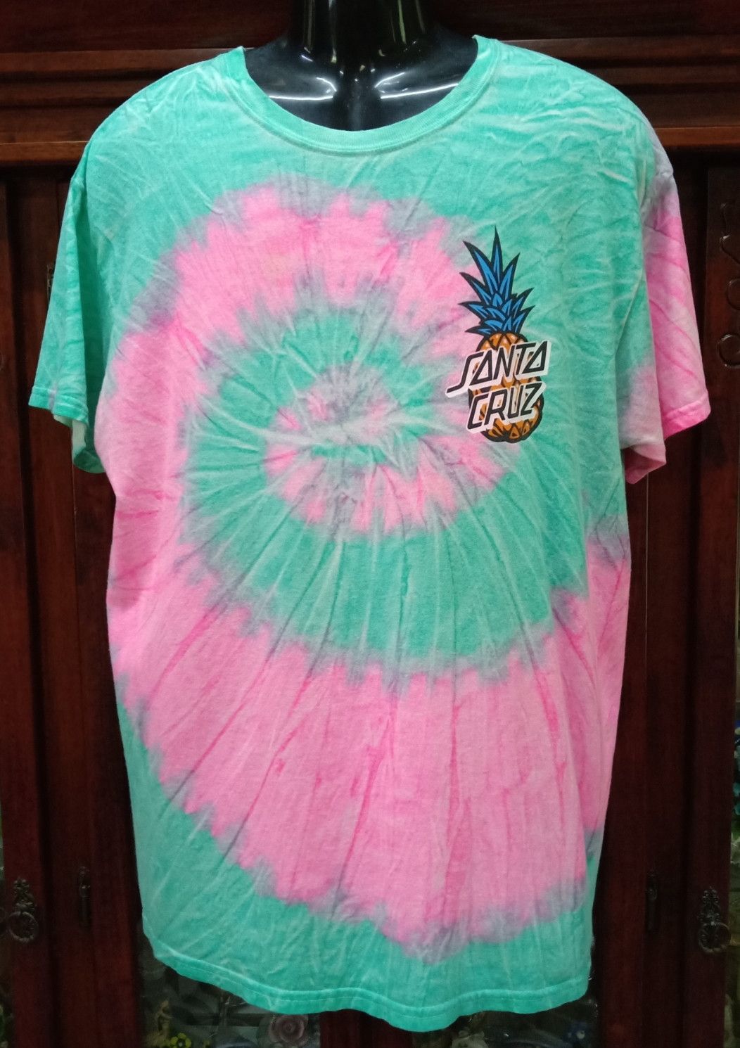 Santa Cruz Skateboards Santa Cruz Pineapple Tie-dye T-shirt Size US L / EU 52-54 / 3 - 2 Thumbnail