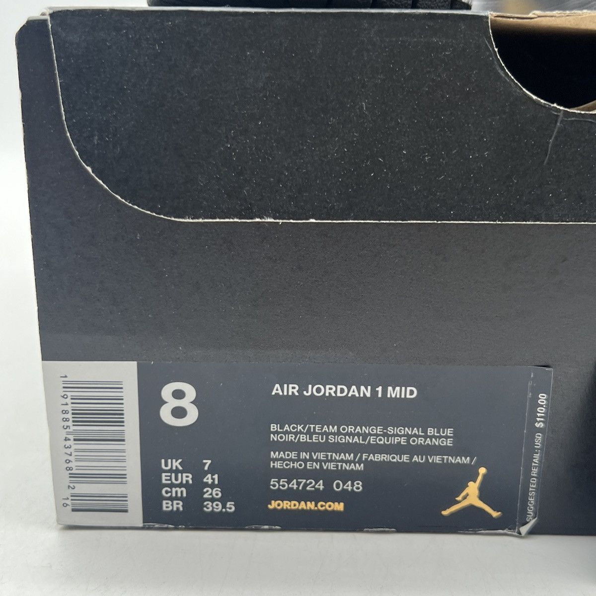 Nike Air Jordan 1 mid royal splatter Size US 8 / EU 41 - 6 Thumbnail