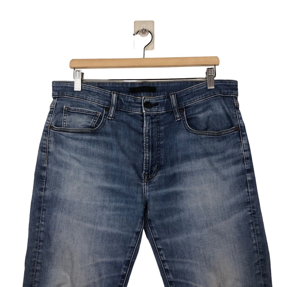 Japanese Brand 🔥VINTAGE DENIM JEANS FLARE UNIQLO JAPAN ISSEY MIYAKE Size US 34 / EU 50 - 3 Thumbnail