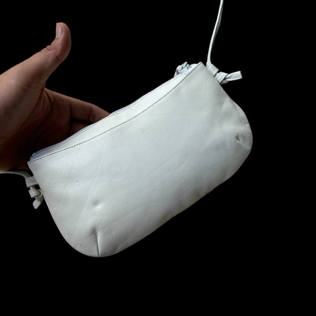 Christian Dior Monsieur Vintage Christian Dior CD Logo White Leather Crossbody Bag Size ONE SIZE - 4 Thumbnail