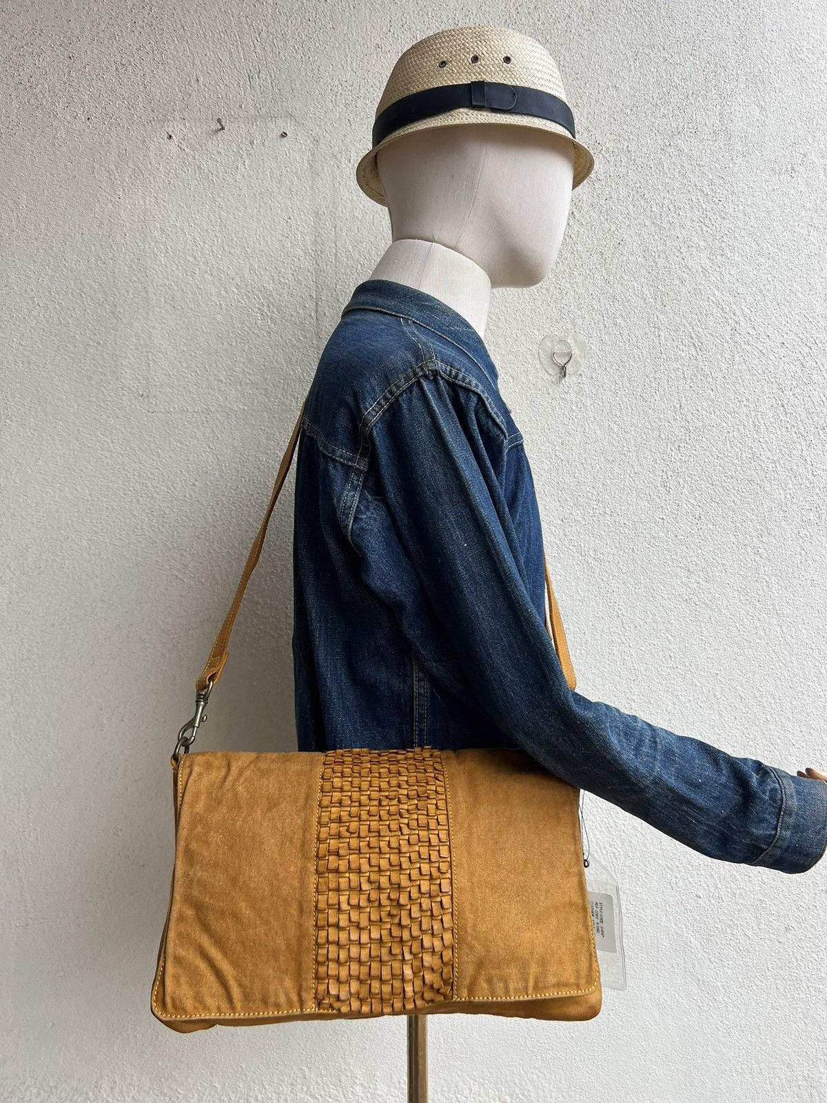 Levi's Joy Walker Plus Japan Hybrid Canvas Patina Leather Bag Size ONE SIZE - 2 Thumbnail