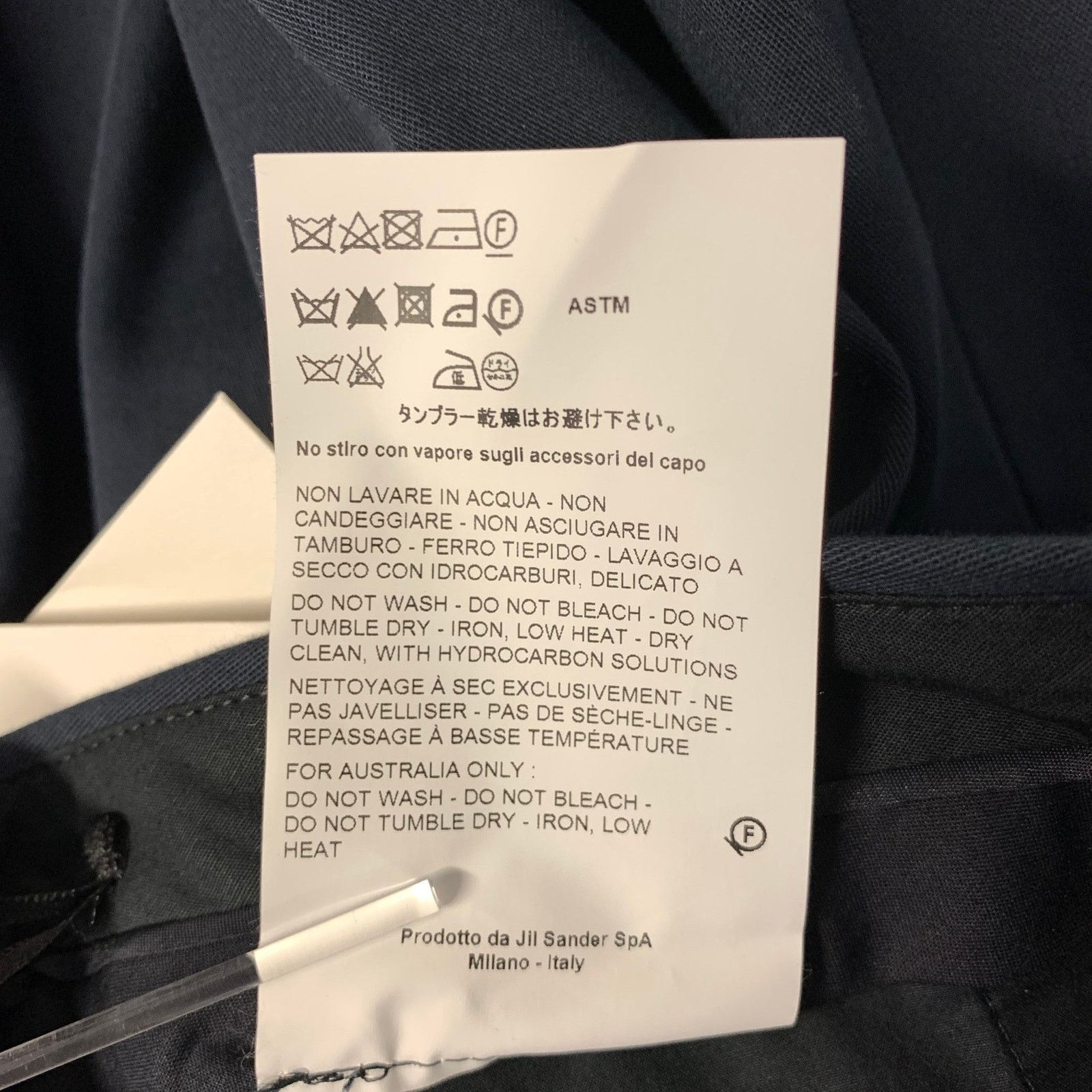 Jil Sander JIL SANDER Size 14 Navy Cotton Cropped Pants Size US 28 / EU 44 - 7 Thumbnail