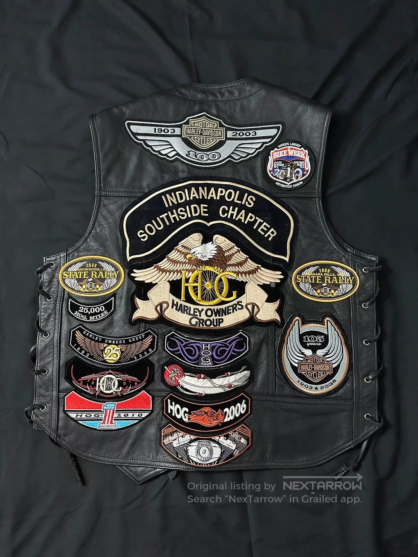 Vintage Vintage Harley Davidson Badge Vest. Size US L / EU 52-54 / 3 - 6 Thumbnail