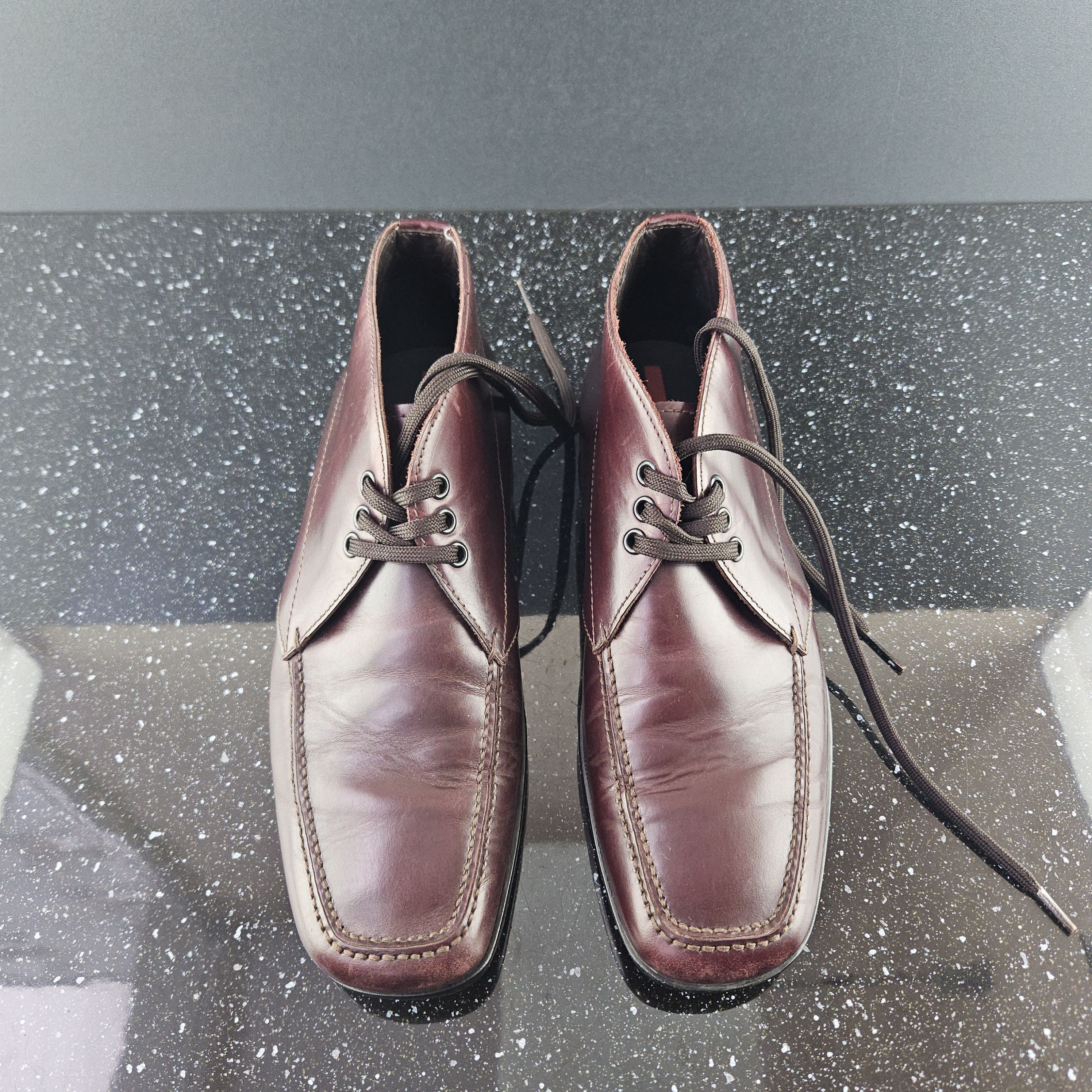 Vintage Prada Sport Square Toe Cherry Red Boots (Y0066)