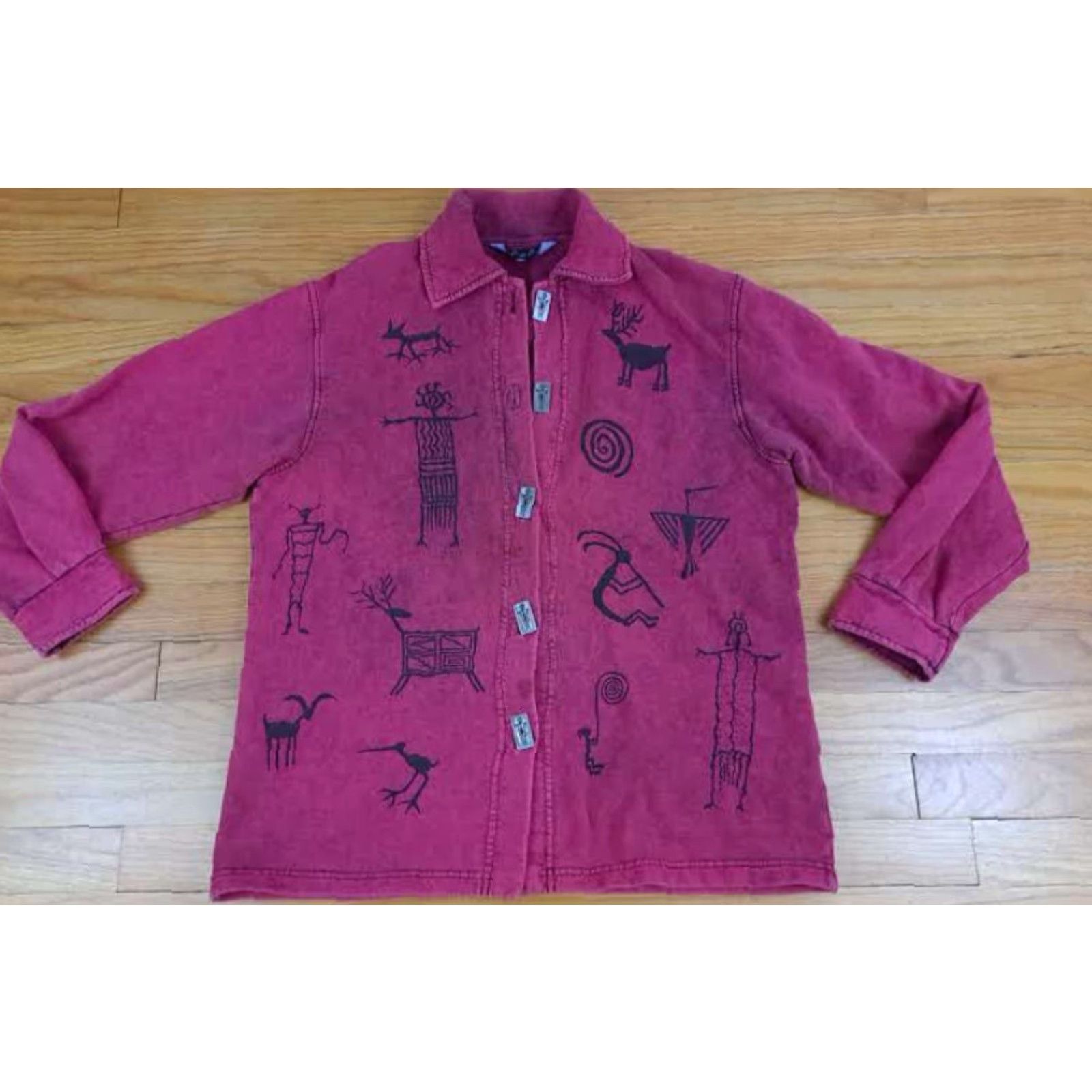 Vintage VINTAGE Bfofo Shirt Cotton Button-Up Canvas Long Sleeve Purple 25in 22in pit to pit Women Size S / US 4 / IT 40 - 2 Thumbnail