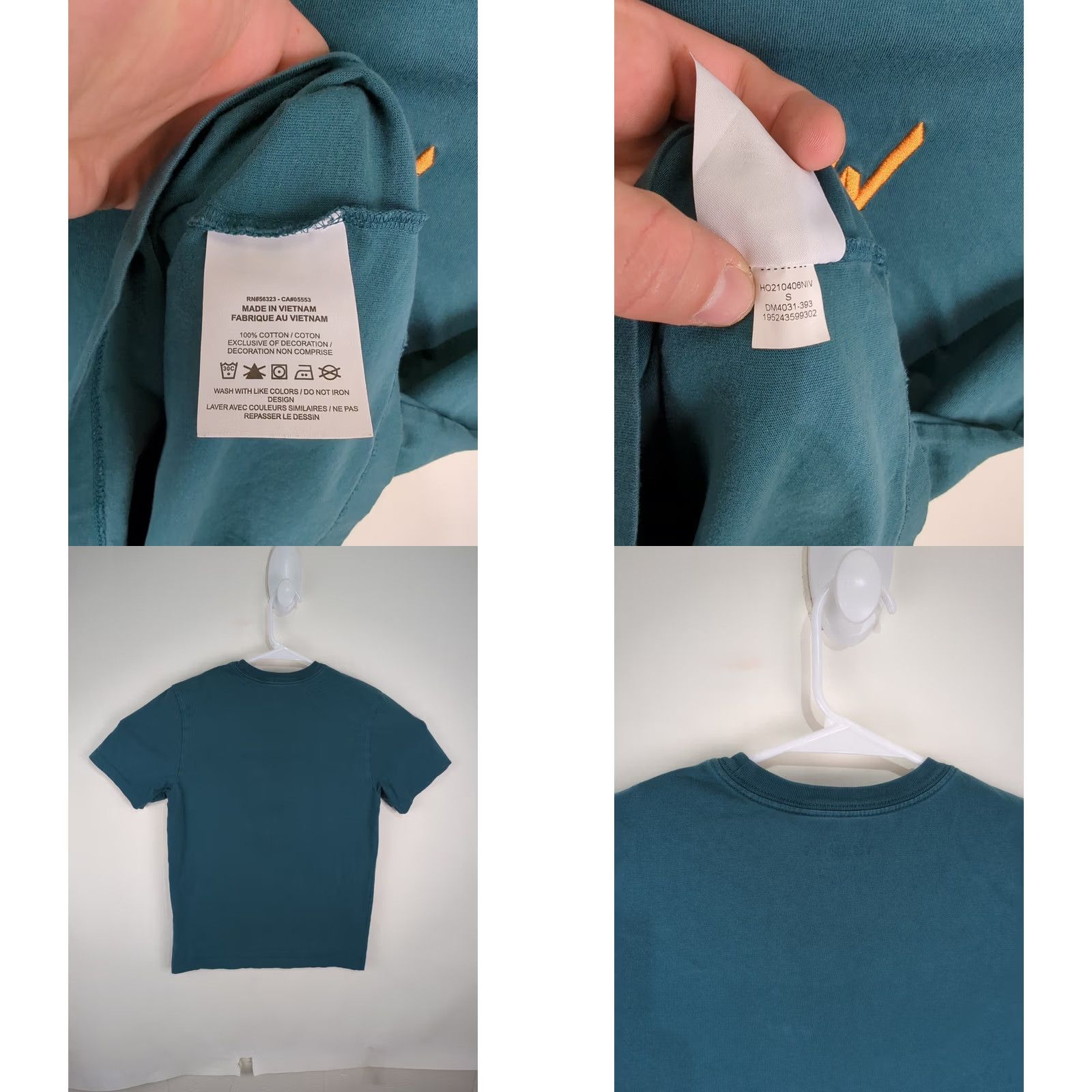 Nike Nike Air Jordan Zion ZW Embroidered Logo T Shirt Mens Small Green Yellow Size US S / EU 44-46 / 1 - 8 Thumbnail