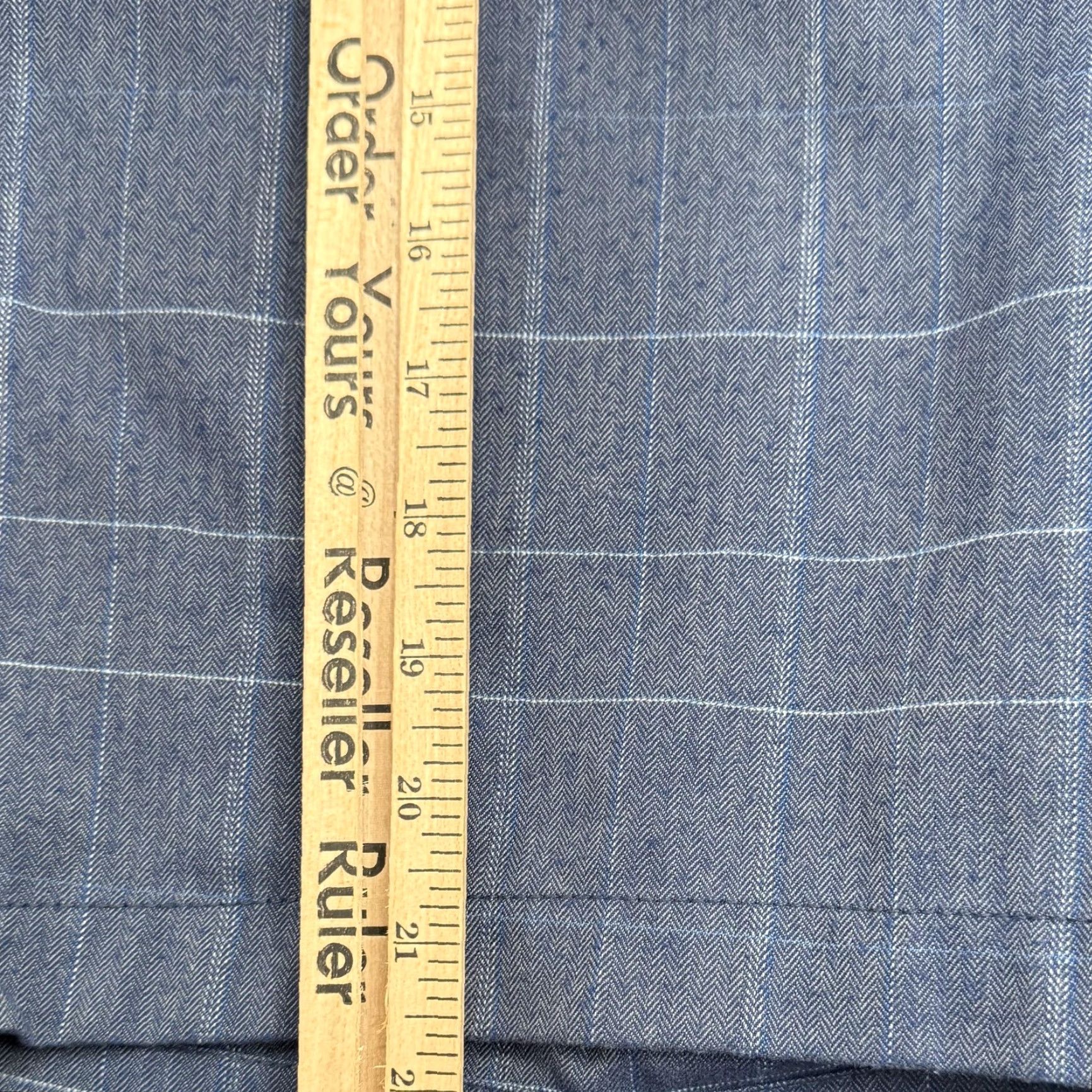 TravisMathew Travis Mathew Shorts Mens 36 Blue Check Chino Stretch Golf 10 Inseam Casual Size US 36 / EU 52 - 5 Thumbnail