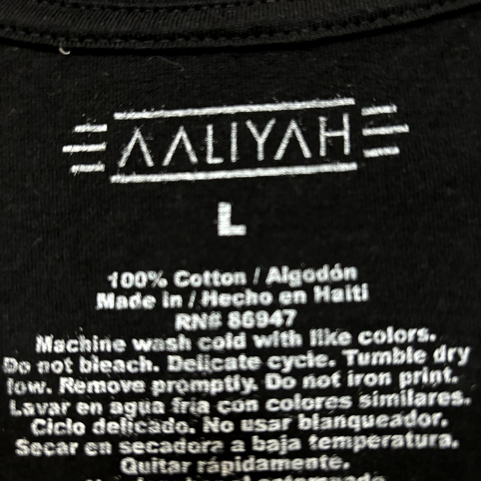 Band Tees Aaliyah Age Aint Nothing but a Number New Jack Swing Tee L Size US L / EU 52-54 / 3 - 4 Thumbnail