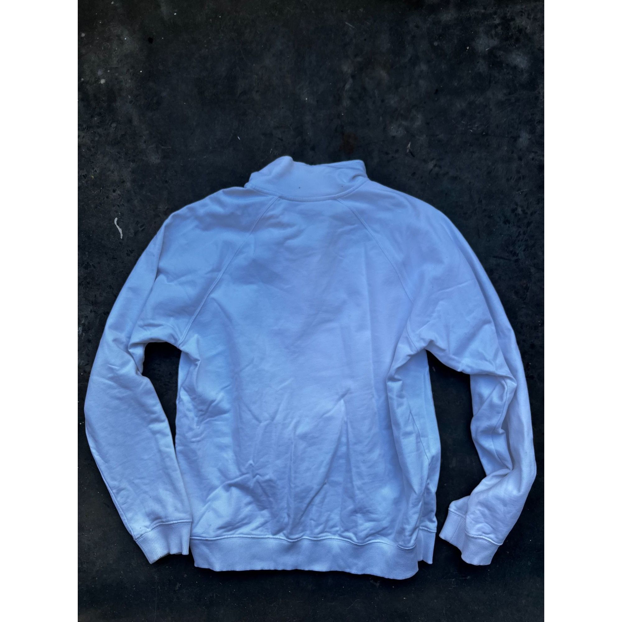 JW Anderson J.W. Anderson White Iconic Half Zip Sweatshirt With Art Prin Size US M / EU 48-50 / 2 - 5 Thumbnail