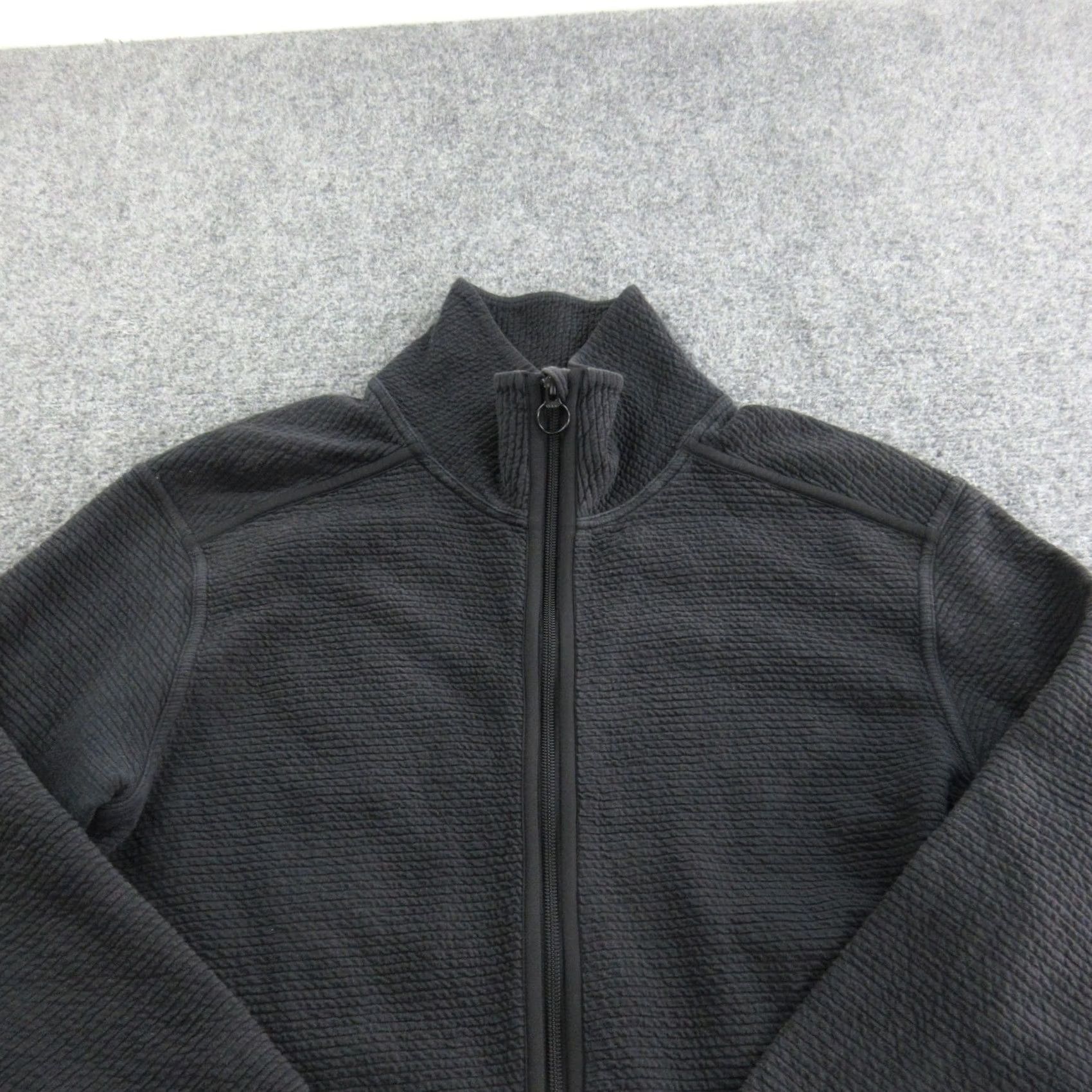 Lululemon Lululemon Jacket Womens Medium Dark Gray Longline Full Zip Waffle Knit Mock Neck Size M / US 6-8 / IT 42-44 - 2 Thumbnail
