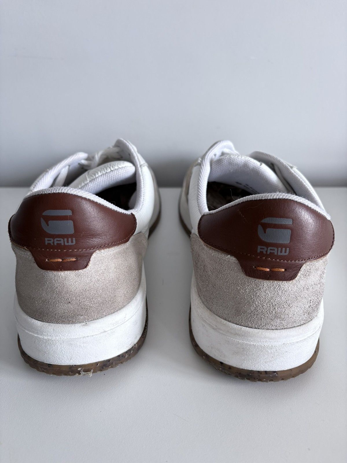G-Star G-Star RAW leather sneakers white suede men's size 45 Size US 12 / EU 45 - 5 Thumbnail