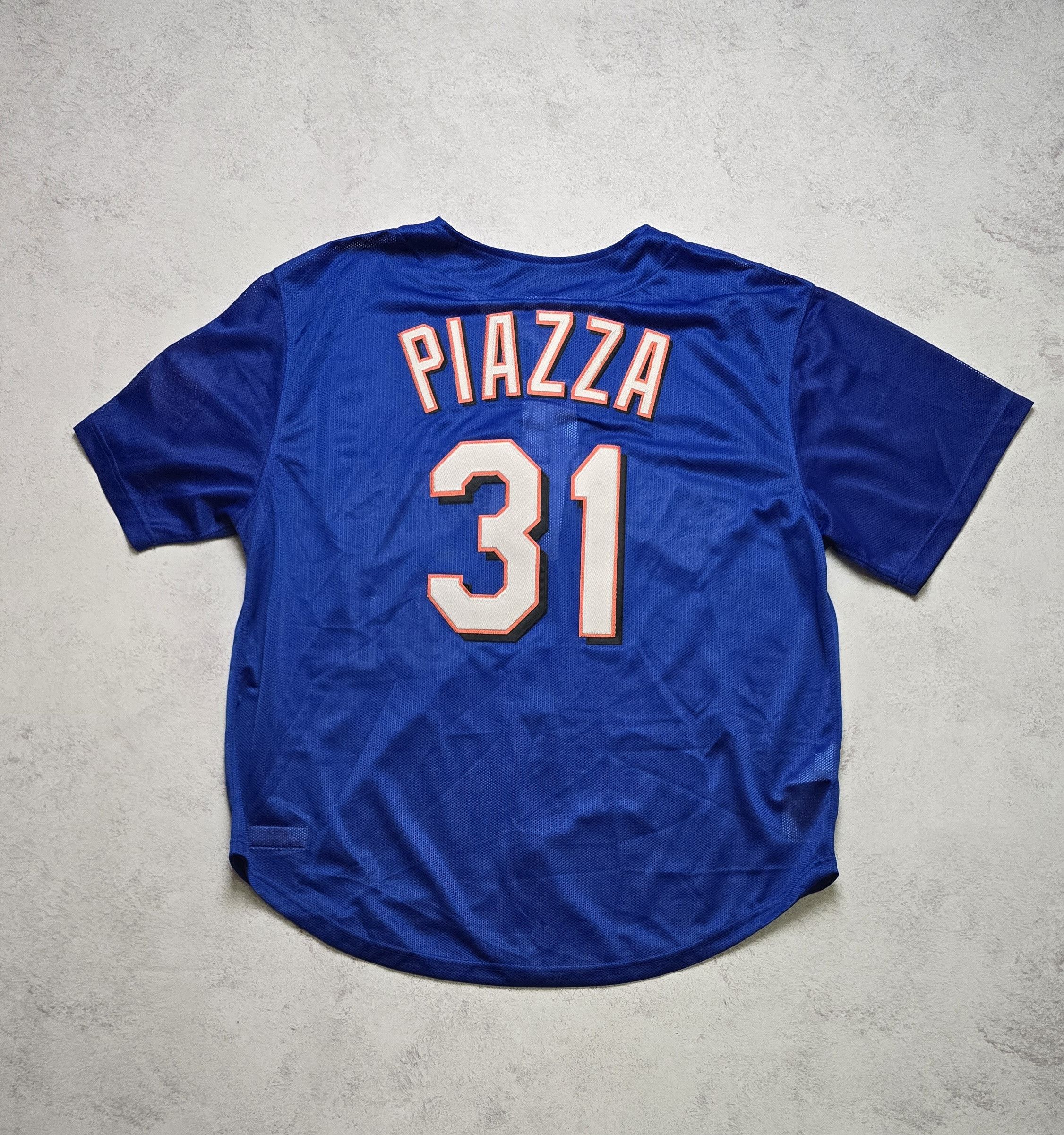 Mitchell & Ness Mike Piazza New York Mets 1999 Button Jersey Size US XXL / EU 58 / 5 - 2 Thumbnail