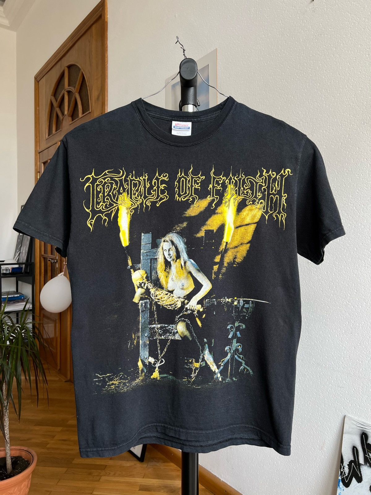 image of Band Tees x Rock Band Cradle Of Filth Tshirt Vempire Sexy Girl in Black, Men's (Size Medium)