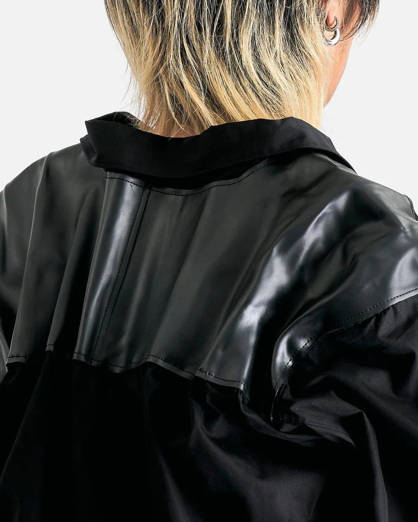Comme des Garcons Homme Plus o1s1v1r1oon0925 Gathered Panel Shirt in Black Size US XL / EU 56 / 4 - 5 Thumbnail